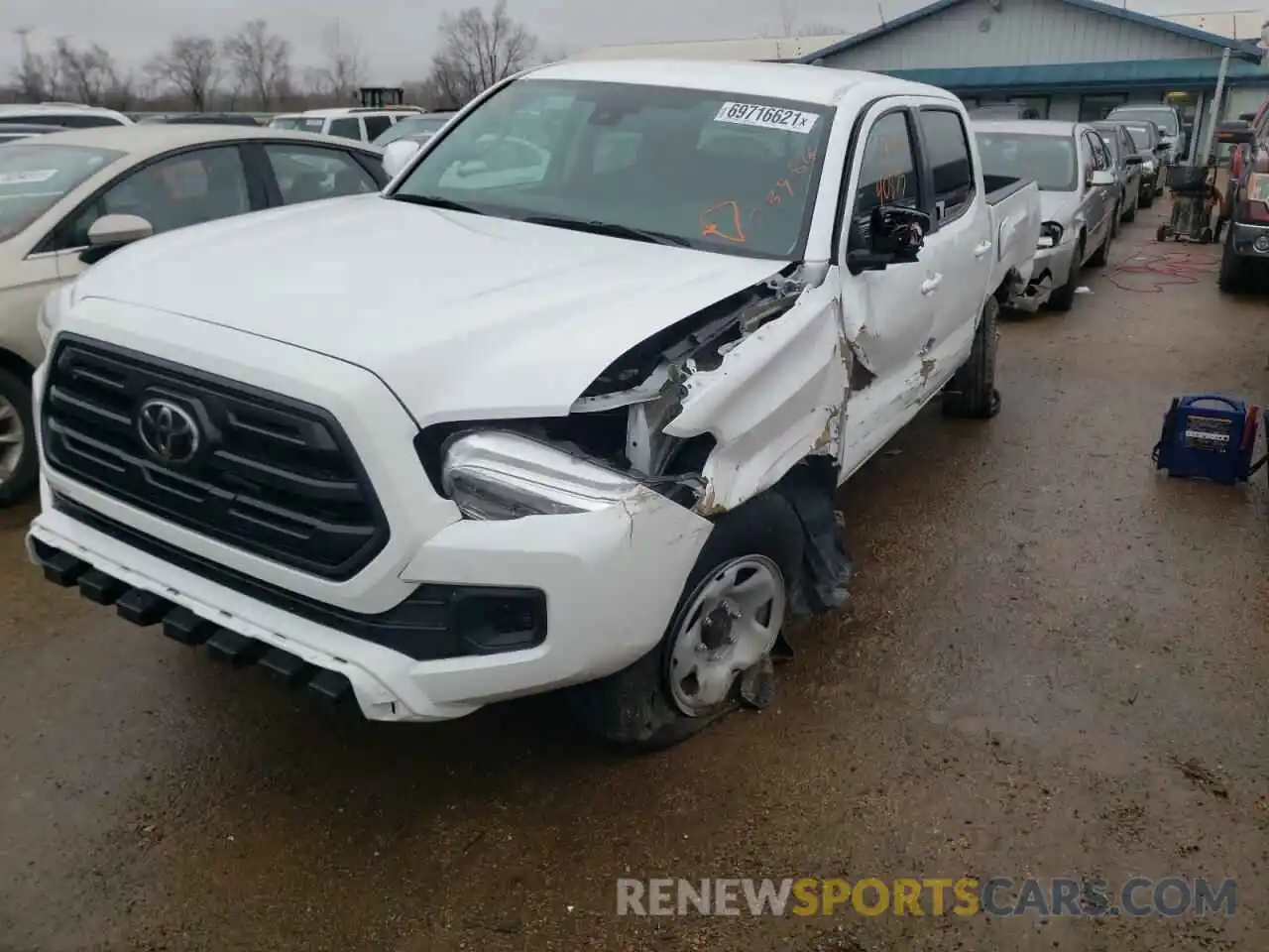 2 Photograph of a damaged car 3TMCZ5AN9KM239816 TOYOTA TACOMA 2019