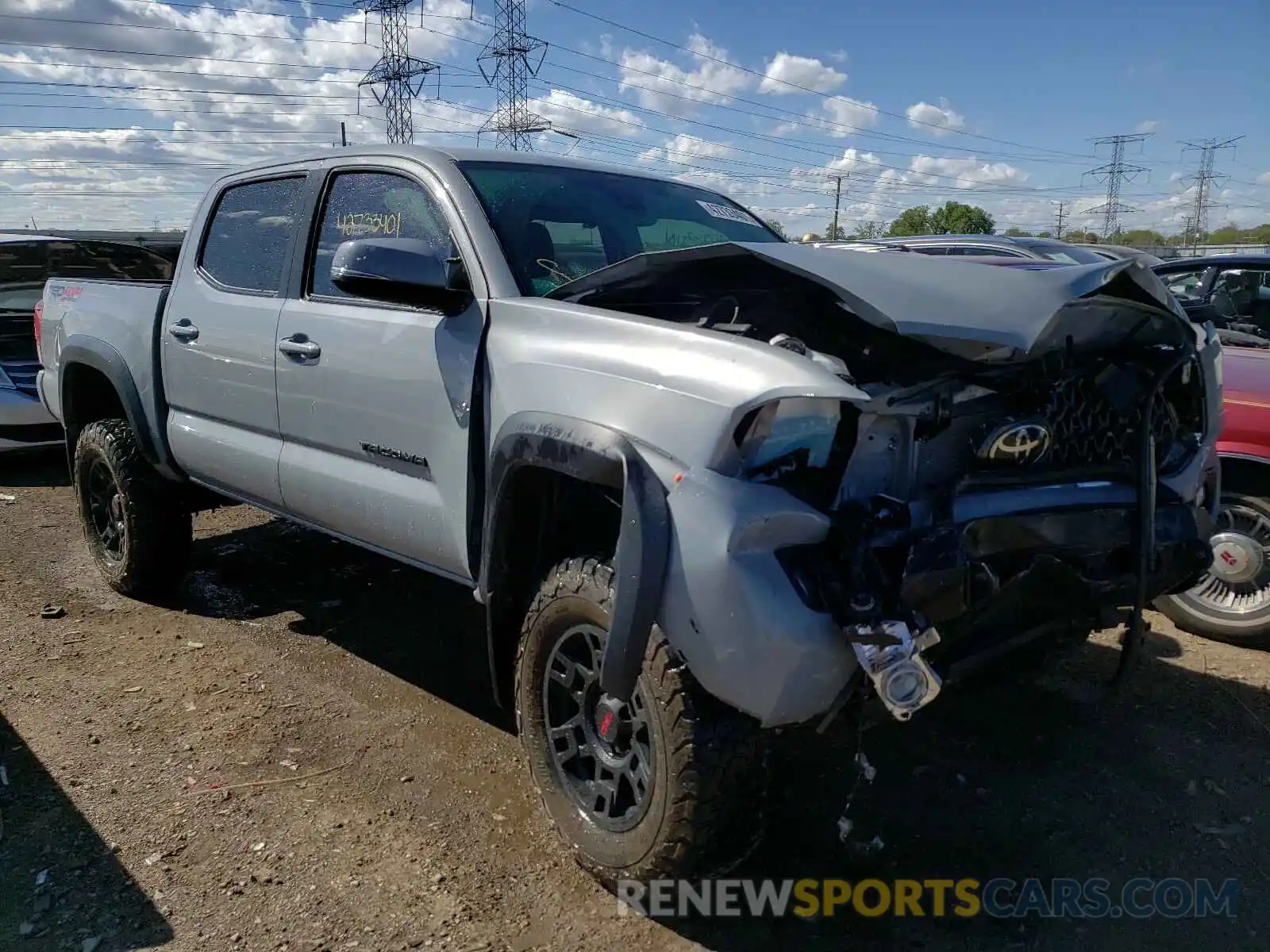 1 Photograph of a damaged car 3TMCZ5AN9KM241095 TOYOTA TACOMA 2019