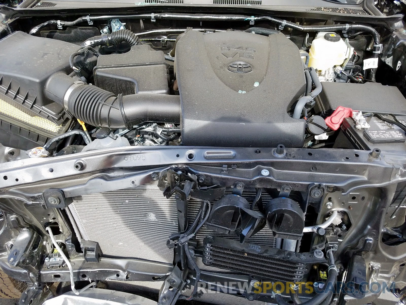 7 Photograph of a damaged car 3TMCZ5AN9KM243624 TOYOTA TACOMA 2019