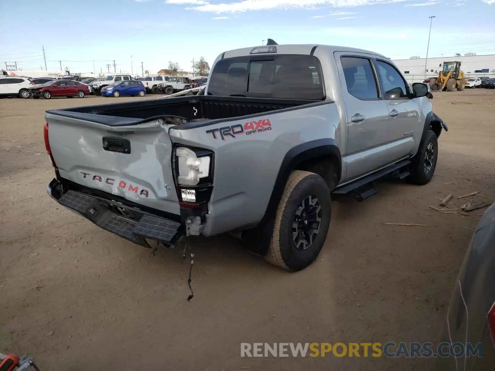 4 Photograph of a damaged car 3TMCZ5AN9KM243705 TOYOTA TACOMA 2019