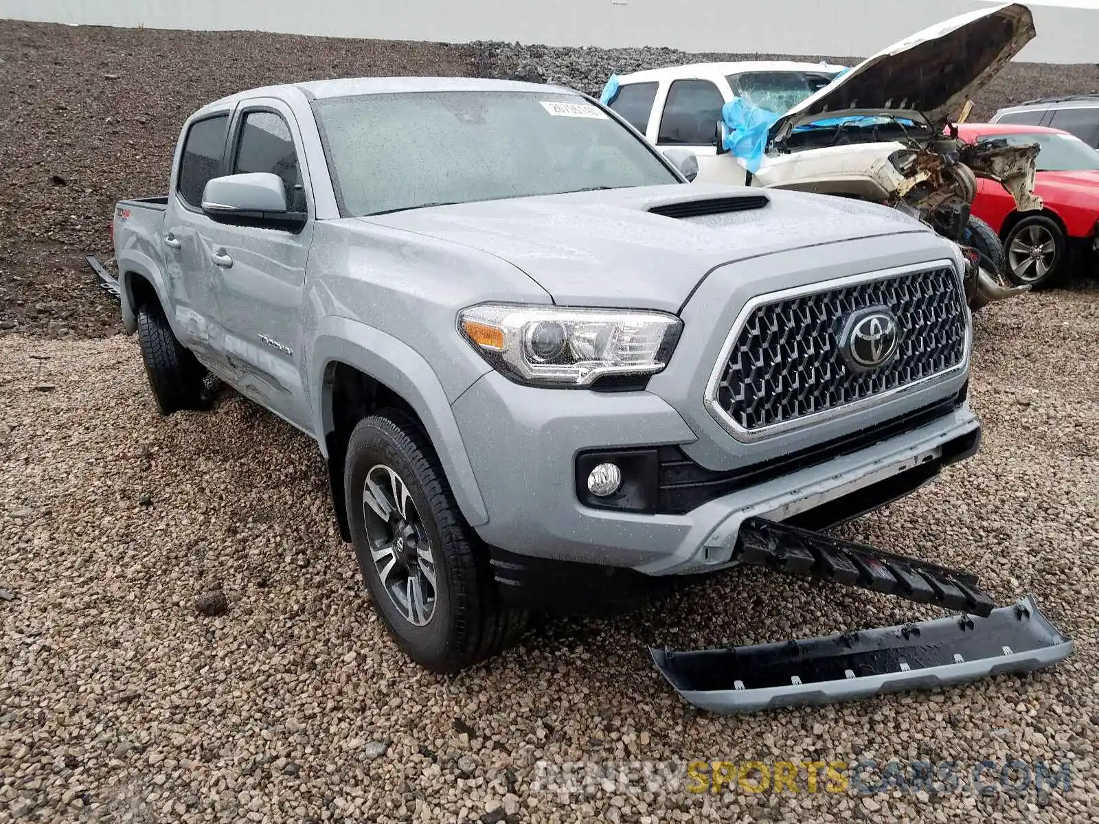 1 Photograph of a damaged car 3TMCZ5AN9KM244319 TOYOTA TACOMA 2019