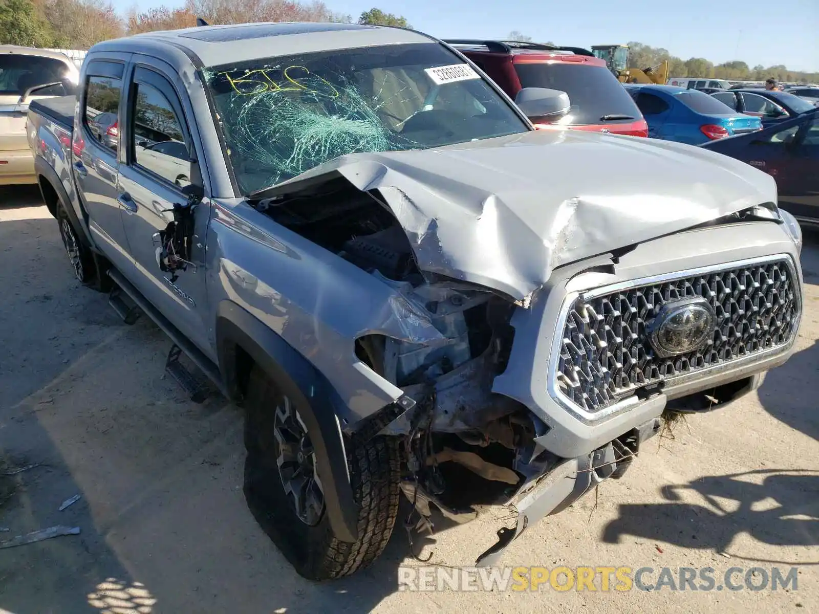 1 Photograph of a damaged car 3TMCZ5AN9KM245924 TOYOTA TACOMA 2019