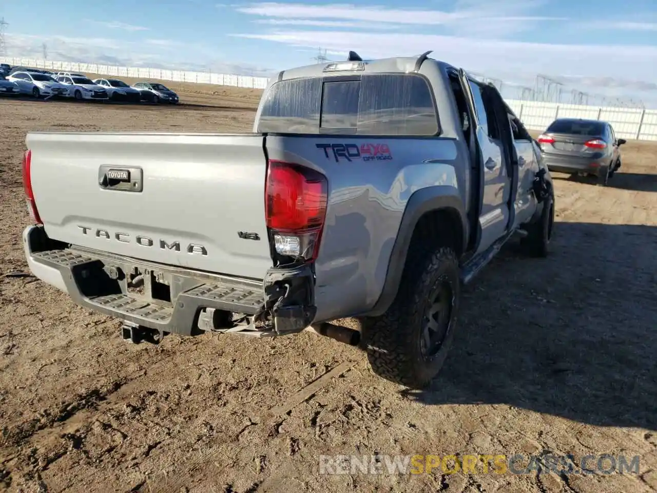 4 Photograph of a damaged car 3TMCZ5AN9KM246071 TOYOTA TACOMA 2019