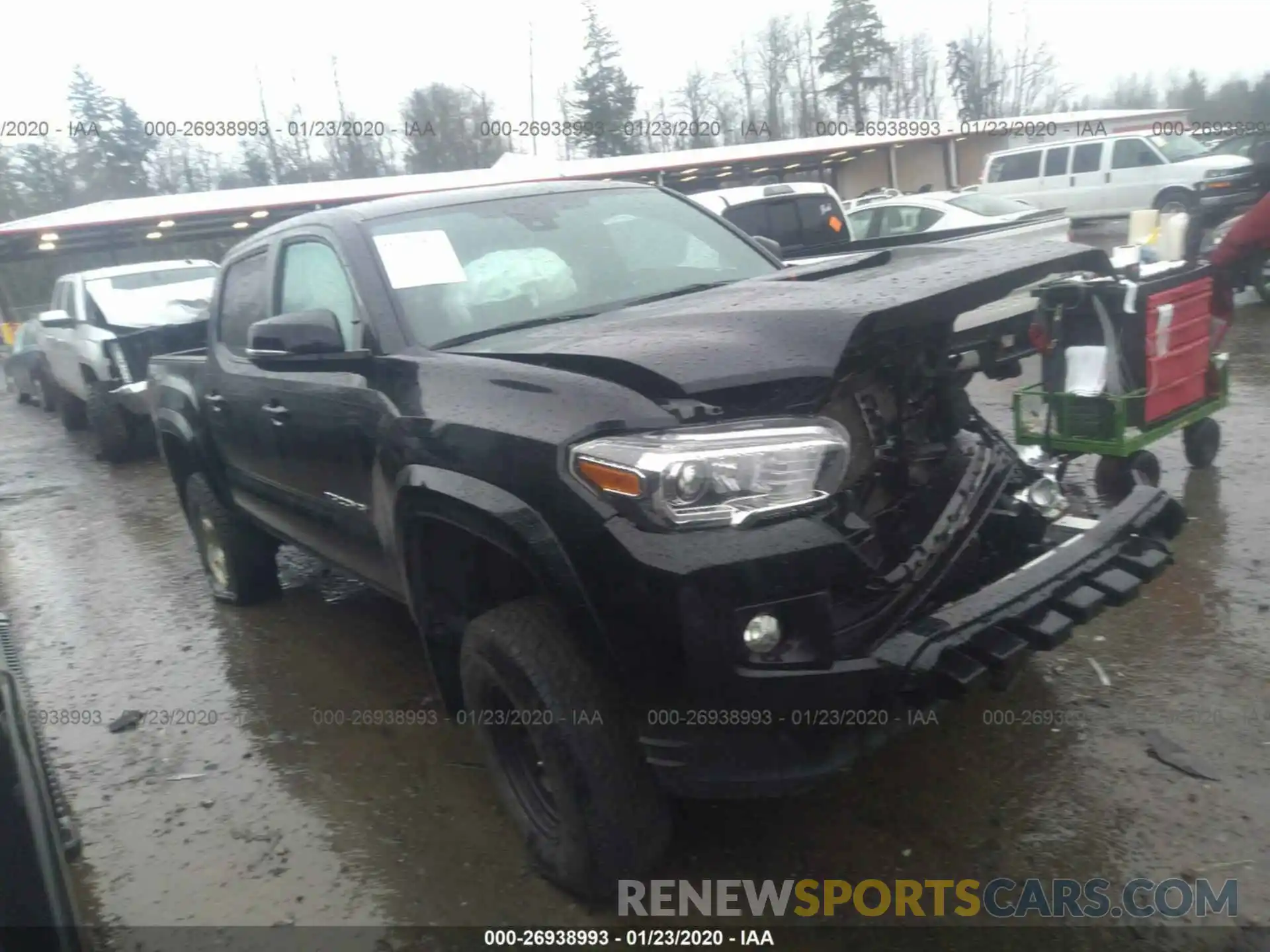 1 Photograph of a damaged car 3TMCZ5AN9KM247169 TOYOTA TACOMA 2019