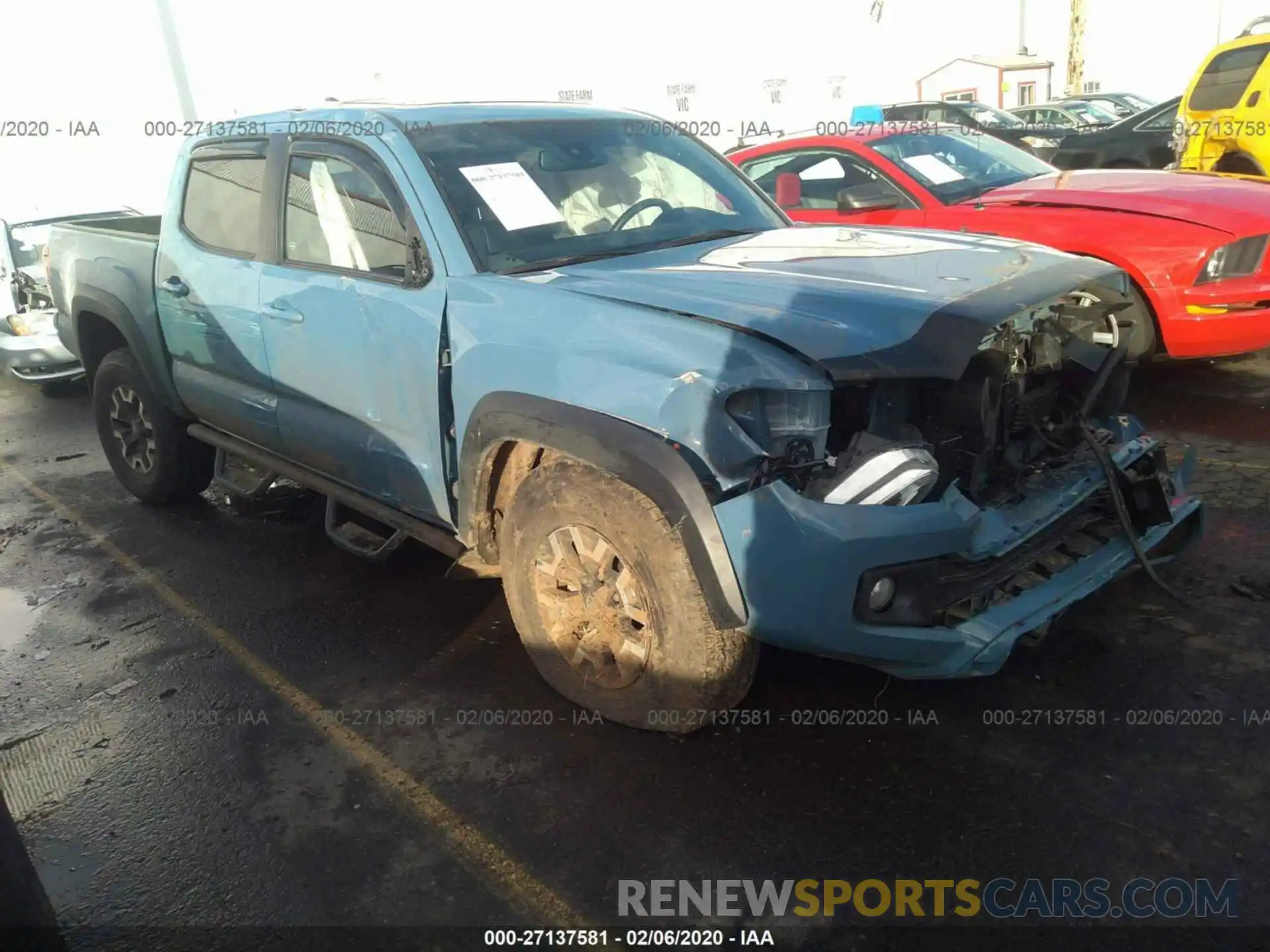 1 Photograph of a damaged car 3TMCZ5AN9KM250234 TOYOTA TACOMA 2019