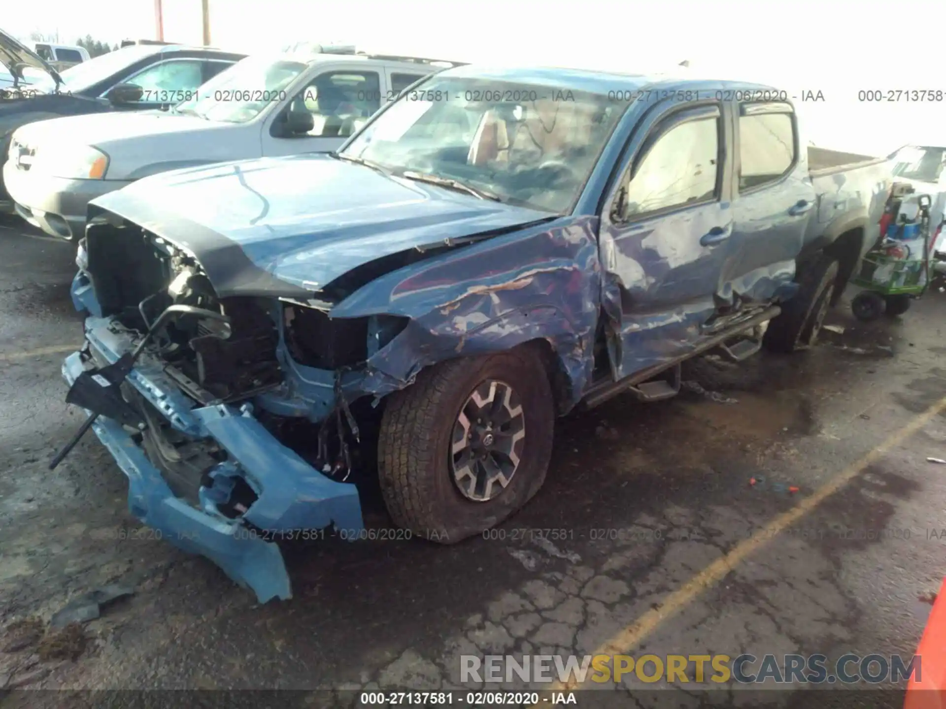 2 Photograph of a damaged car 3TMCZ5AN9KM250234 TOYOTA TACOMA 2019