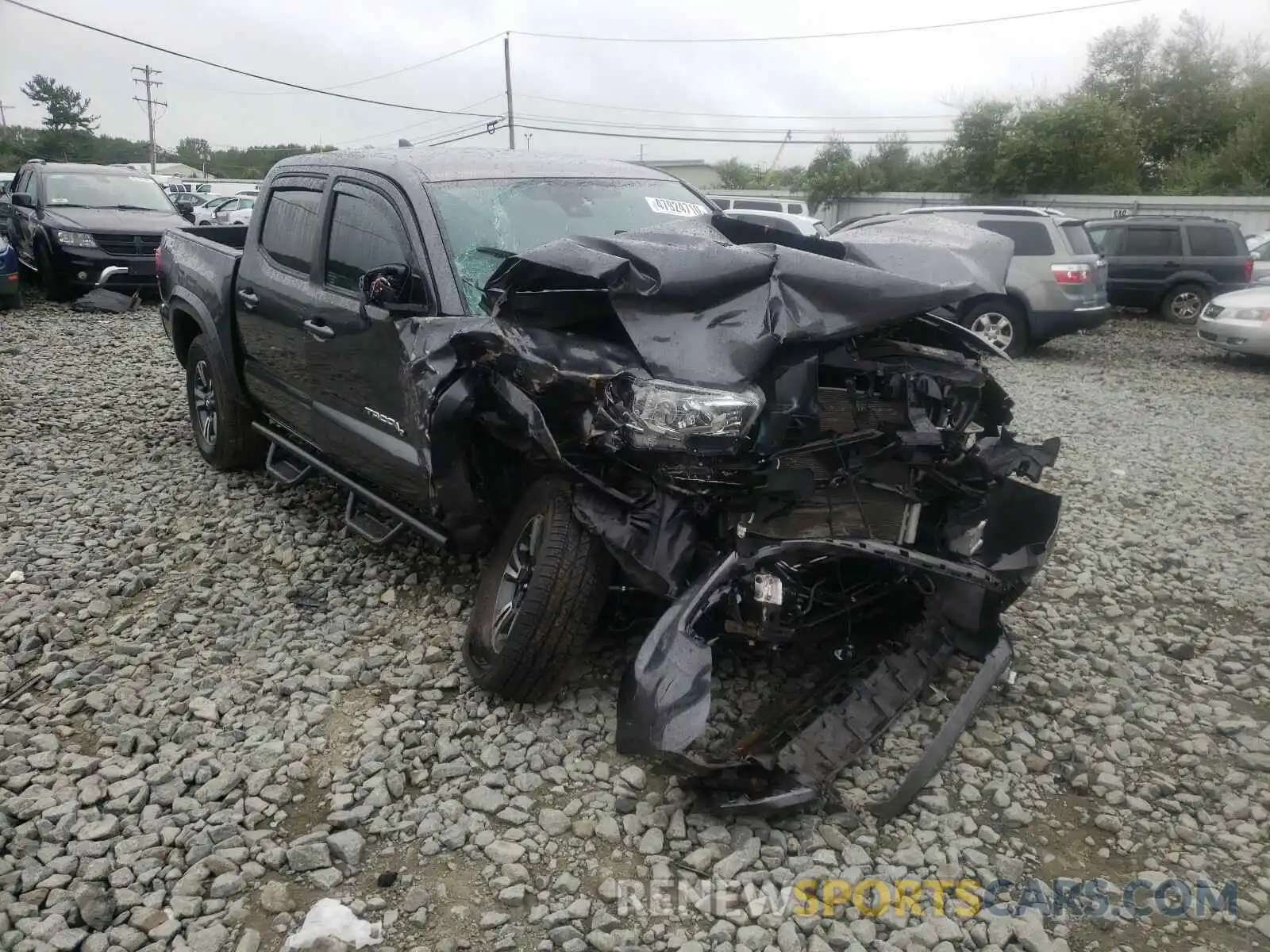 1 Photograph of a damaged car 3TMCZ5AN9KM251075 TOYOTA TACOMA 2019