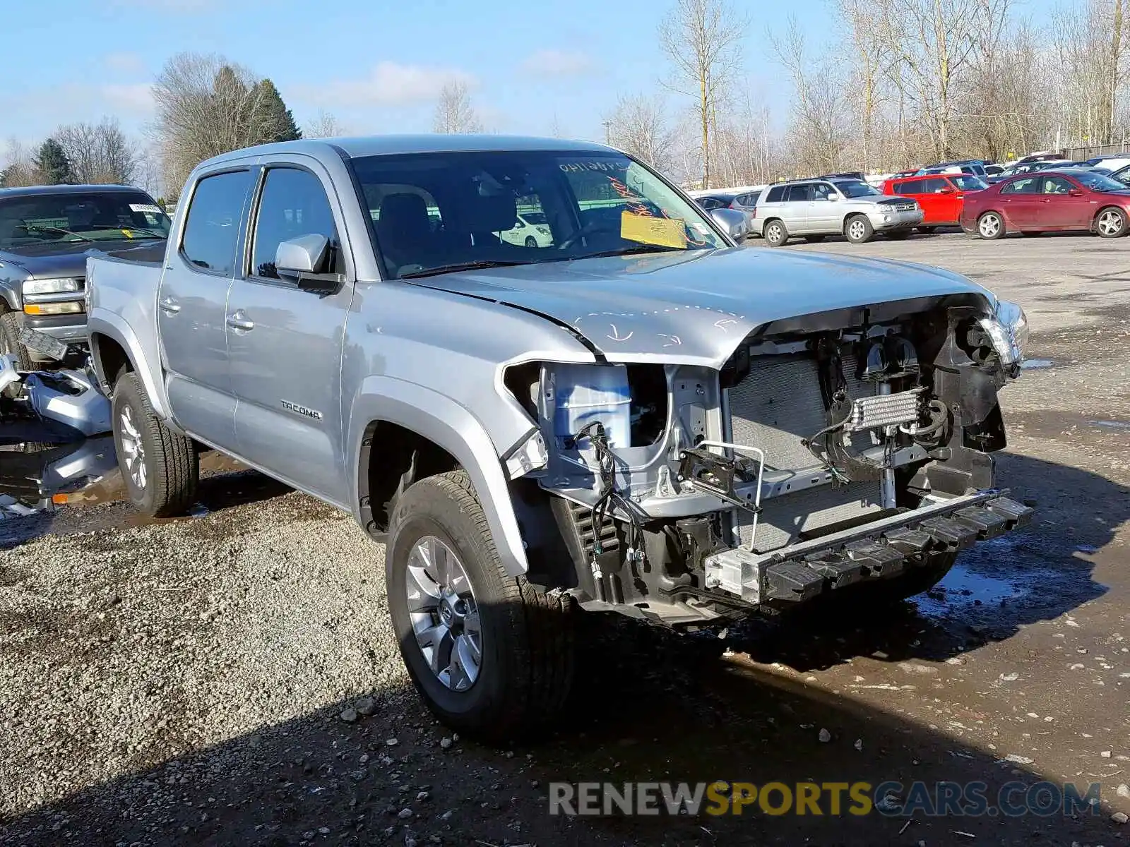 1 Photograph of a damaged car 3TMCZ5AN9KM256146 TOYOTA TACOMA 2019