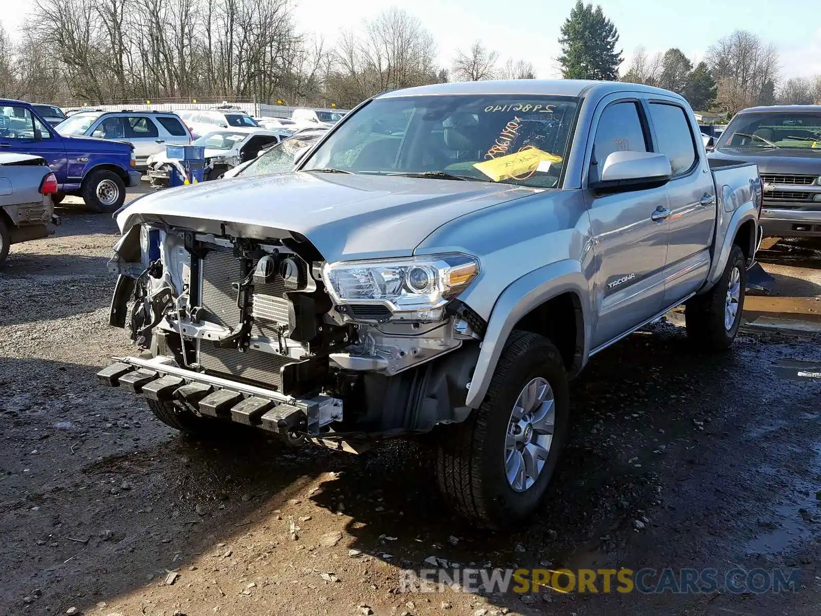 2 Photograph of a damaged car 3TMCZ5AN9KM256146 TOYOTA TACOMA 2019