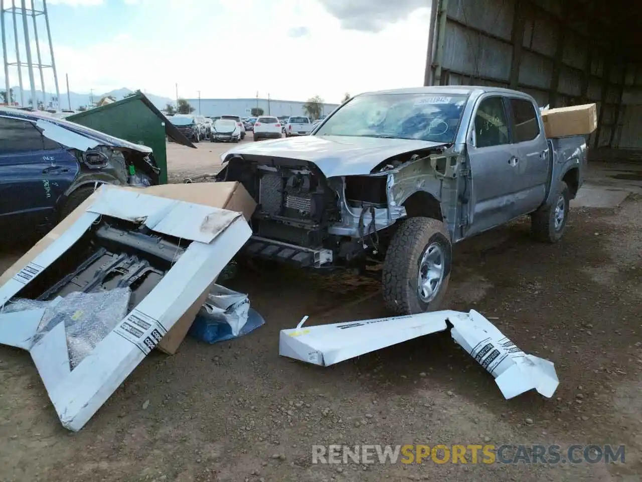 2 Photograph of a damaged car 3TMCZ5AN9KM259080 TOYOTA TACOMA 2019