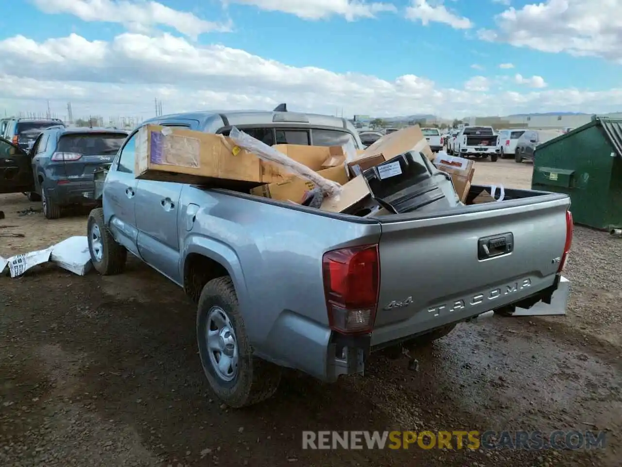 3 Photograph of a damaged car 3TMCZ5AN9KM259080 TOYOTA TACOMA 2019