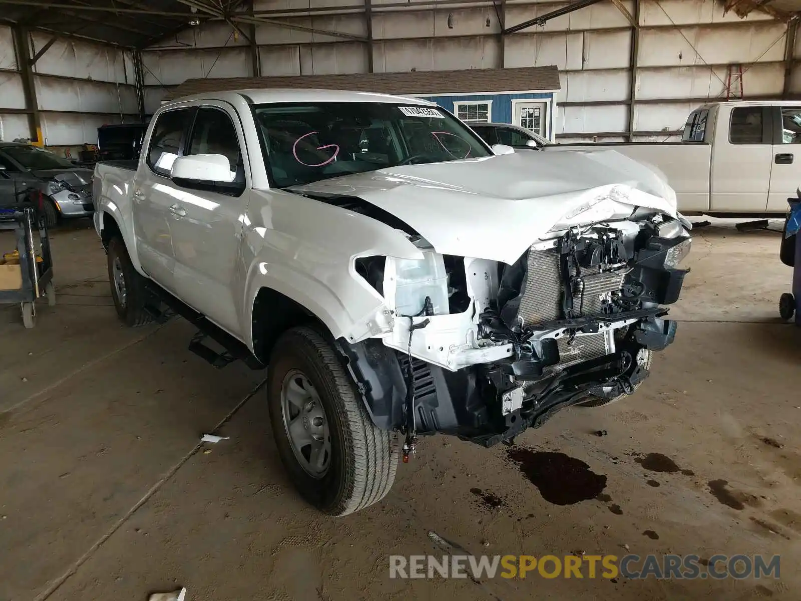 1 Photograph of a damaged car 3TMCZ5AN9KM264036 TOYOTA TACOMA 2019