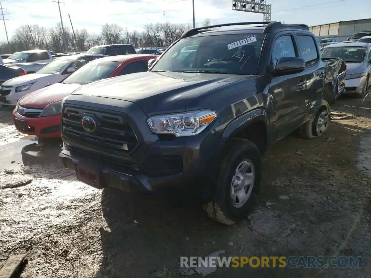 2 Photograph of a damaged car 3TMCZ5AN9KM268054 TOYOTA TACOMA 2019