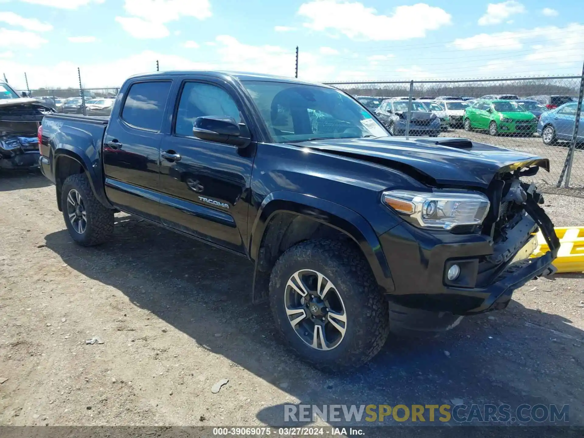 1 Photograph of a damaged car 3TMCZ5AN9KM270404 TOYOTA TACOMA 2019