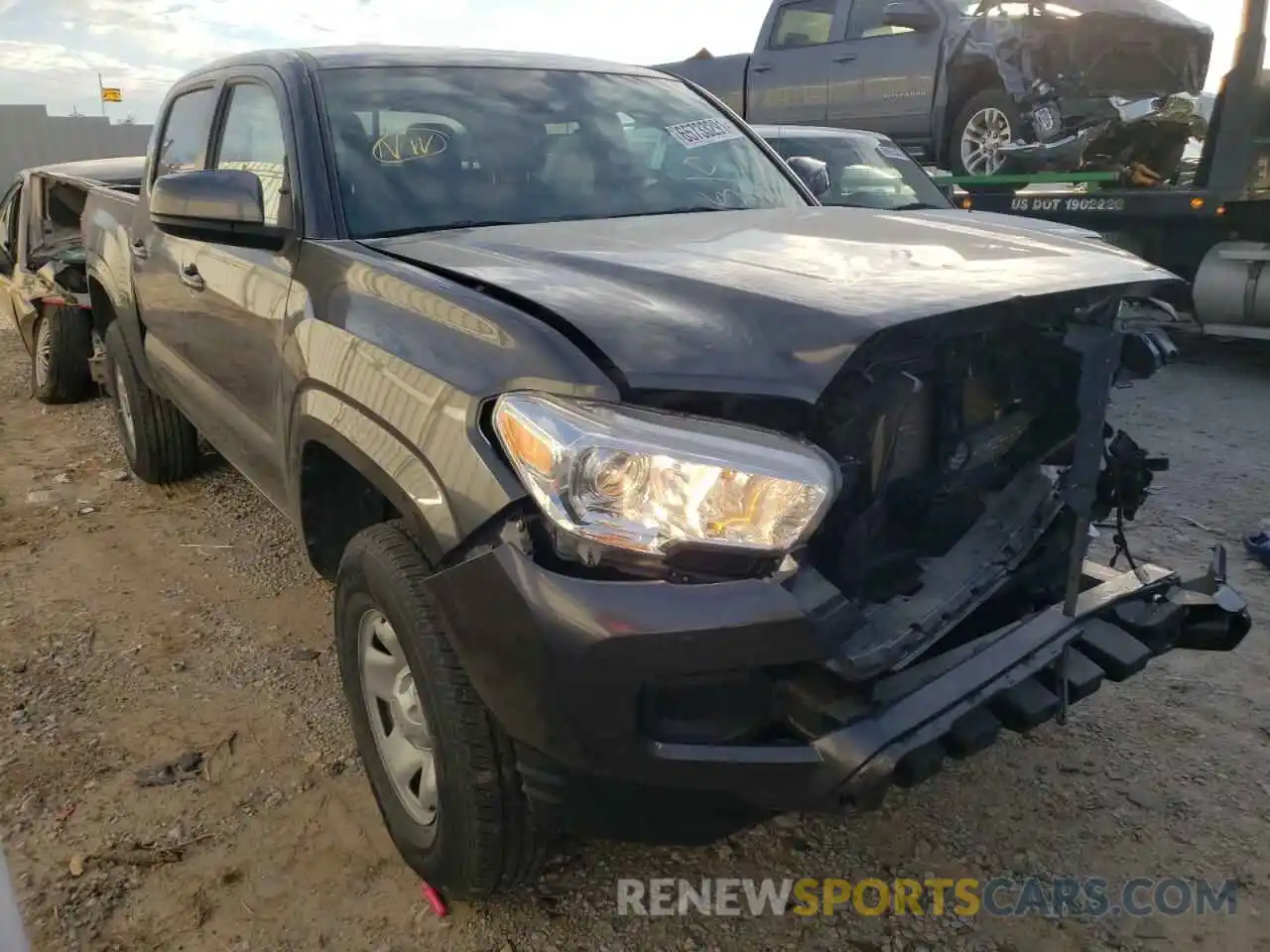 1 Photograph of a damaged car 3TMCZ5AN9KM276218 TOYOTA TACOMA 2019