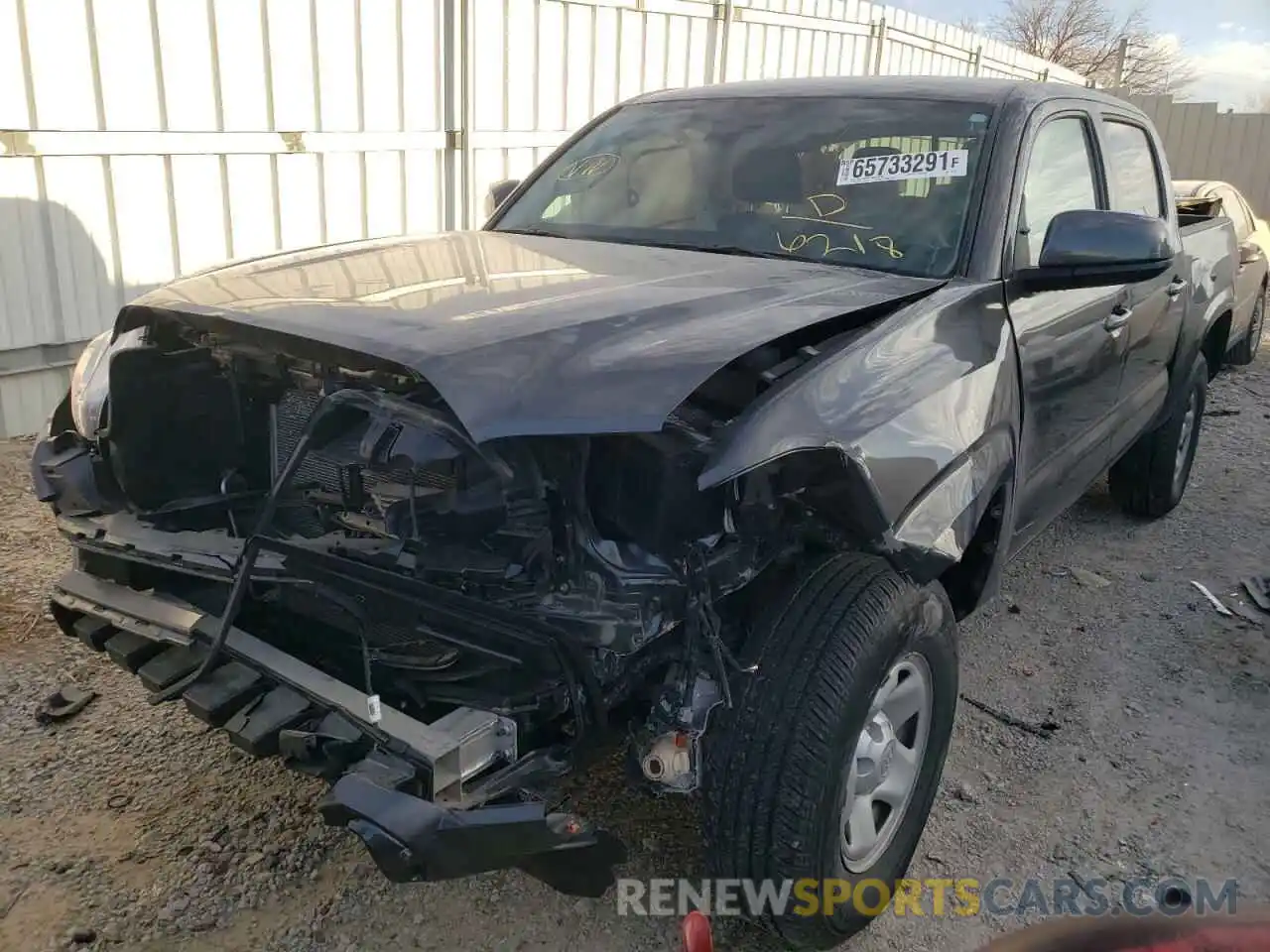 2 Photograph of a damaged car 3TMCZ5AN9KM276218 TOYOTA TACOMA 2019