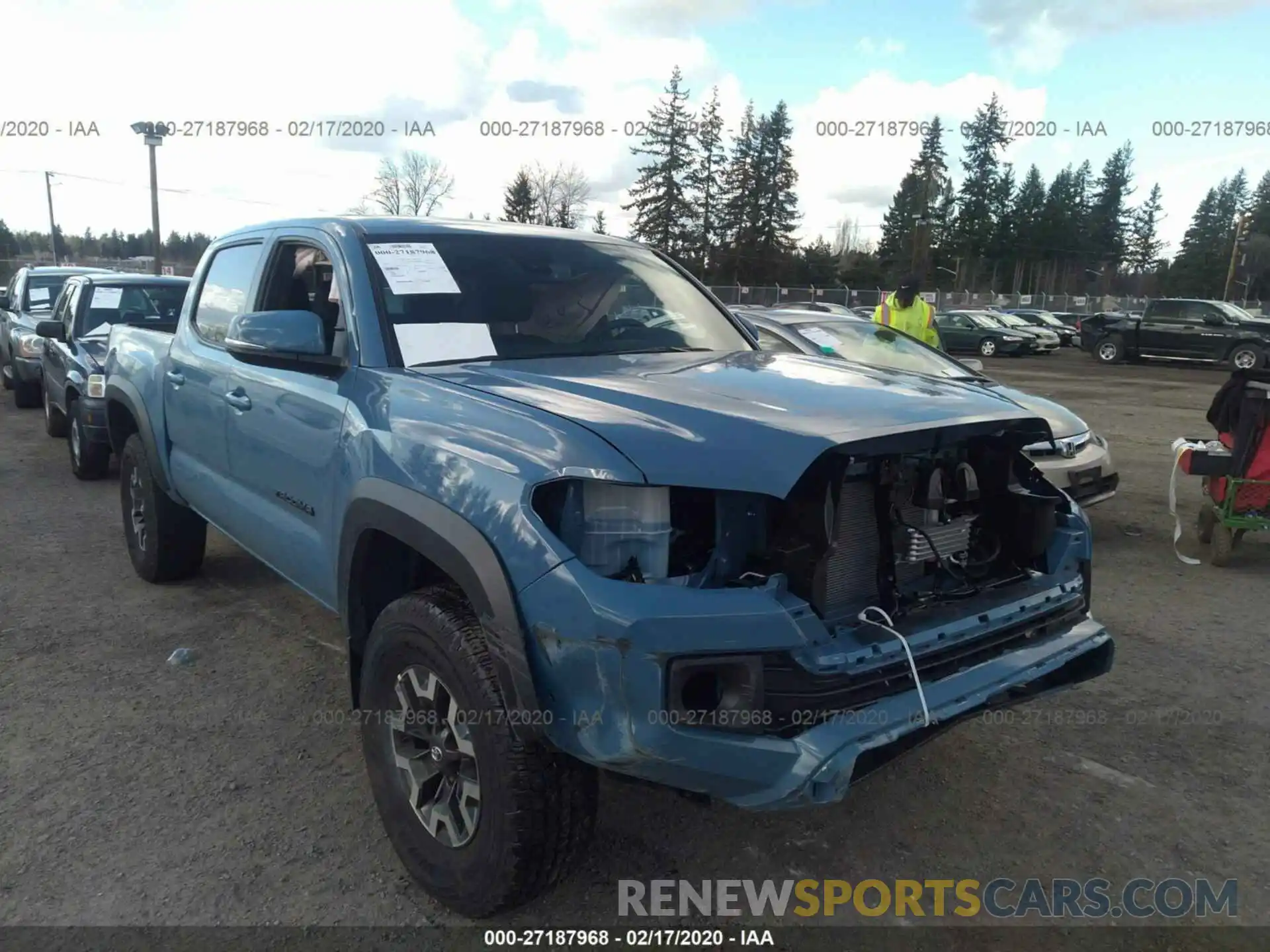 1 Photograph of a damaged car 3TMCZ5AN9KM280219 TOYOTA TACOMA 2019