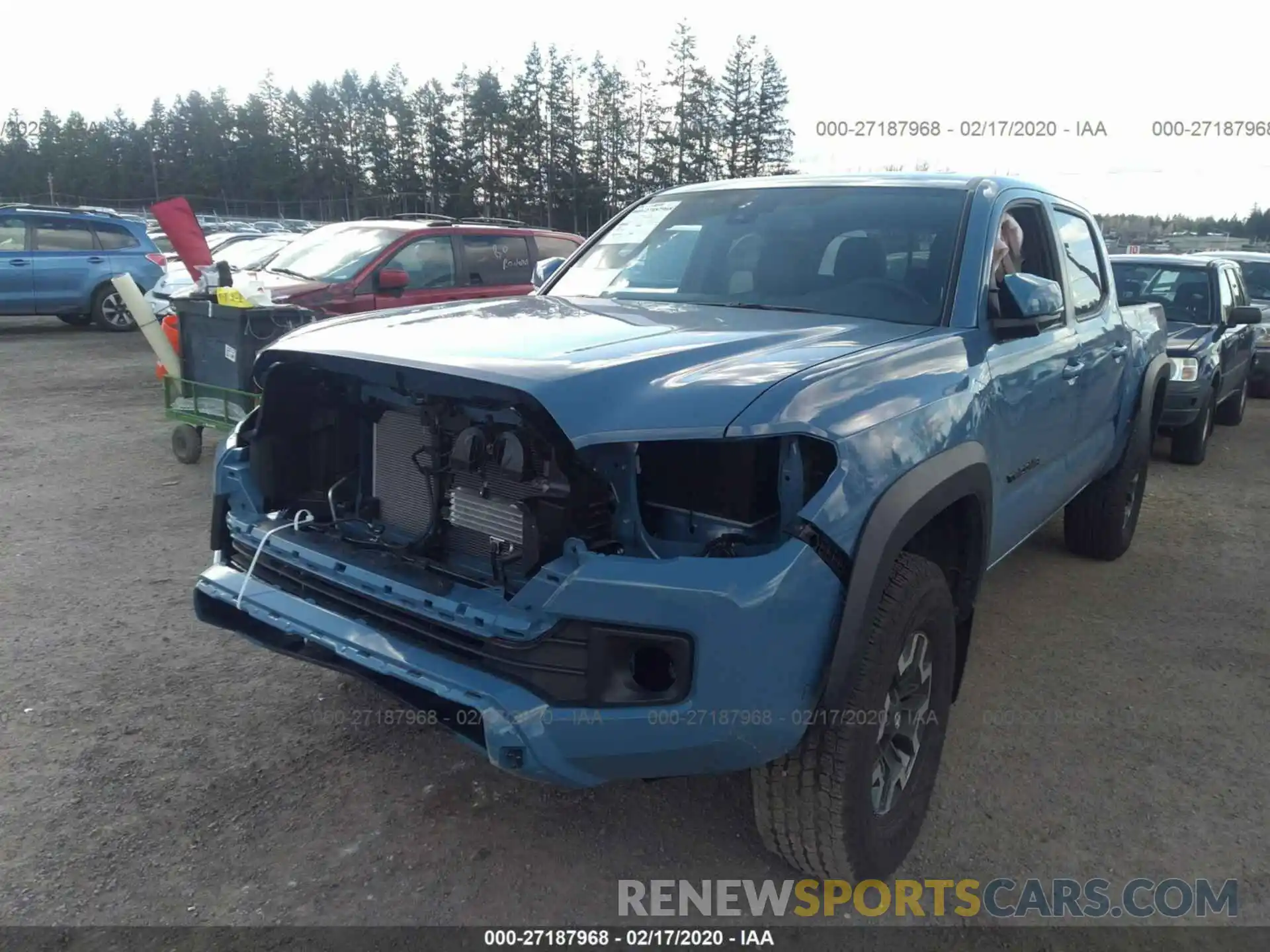 2 Photograph of a damaged car 3TMCZ5AN9KM280219 TOYOTA TACOMA 2019