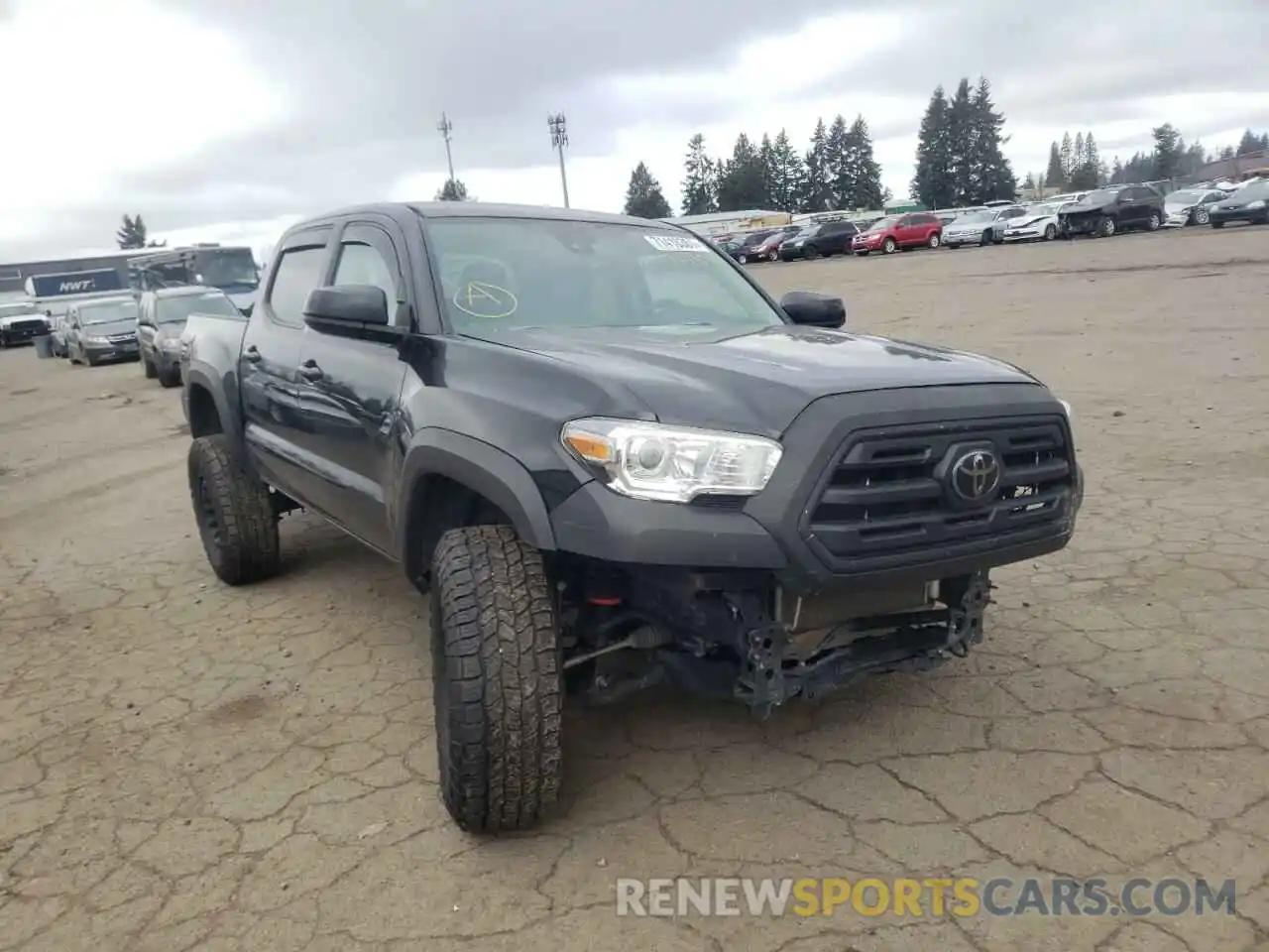 1 Photograph of a damaged car 3TMCZ5AN9KM281015 TOYOTA TACOMA 2019