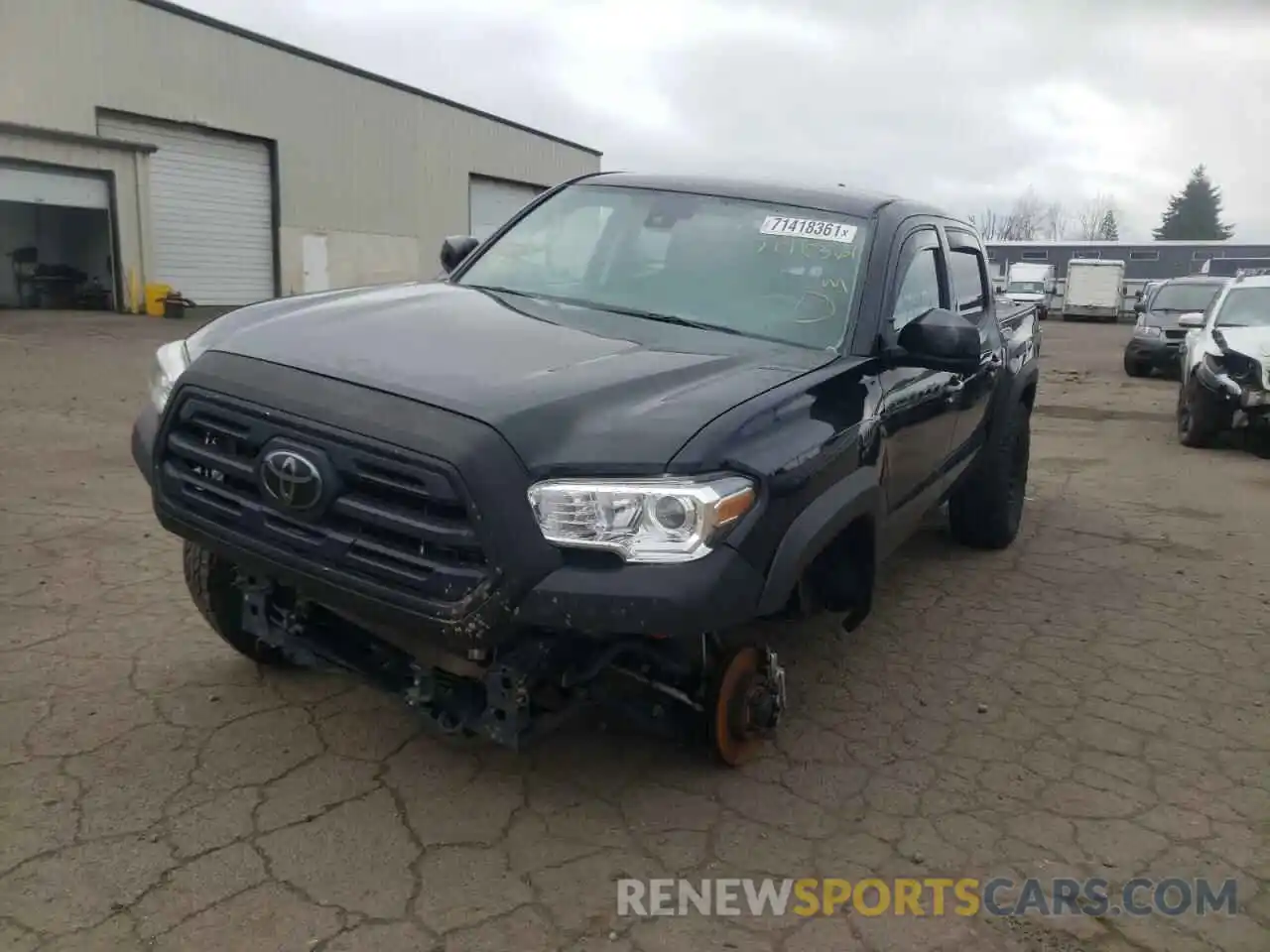 2 Photograph of a damaged car 3TMCZ5AN9KM281015 TOYOTA TACOMA 2019