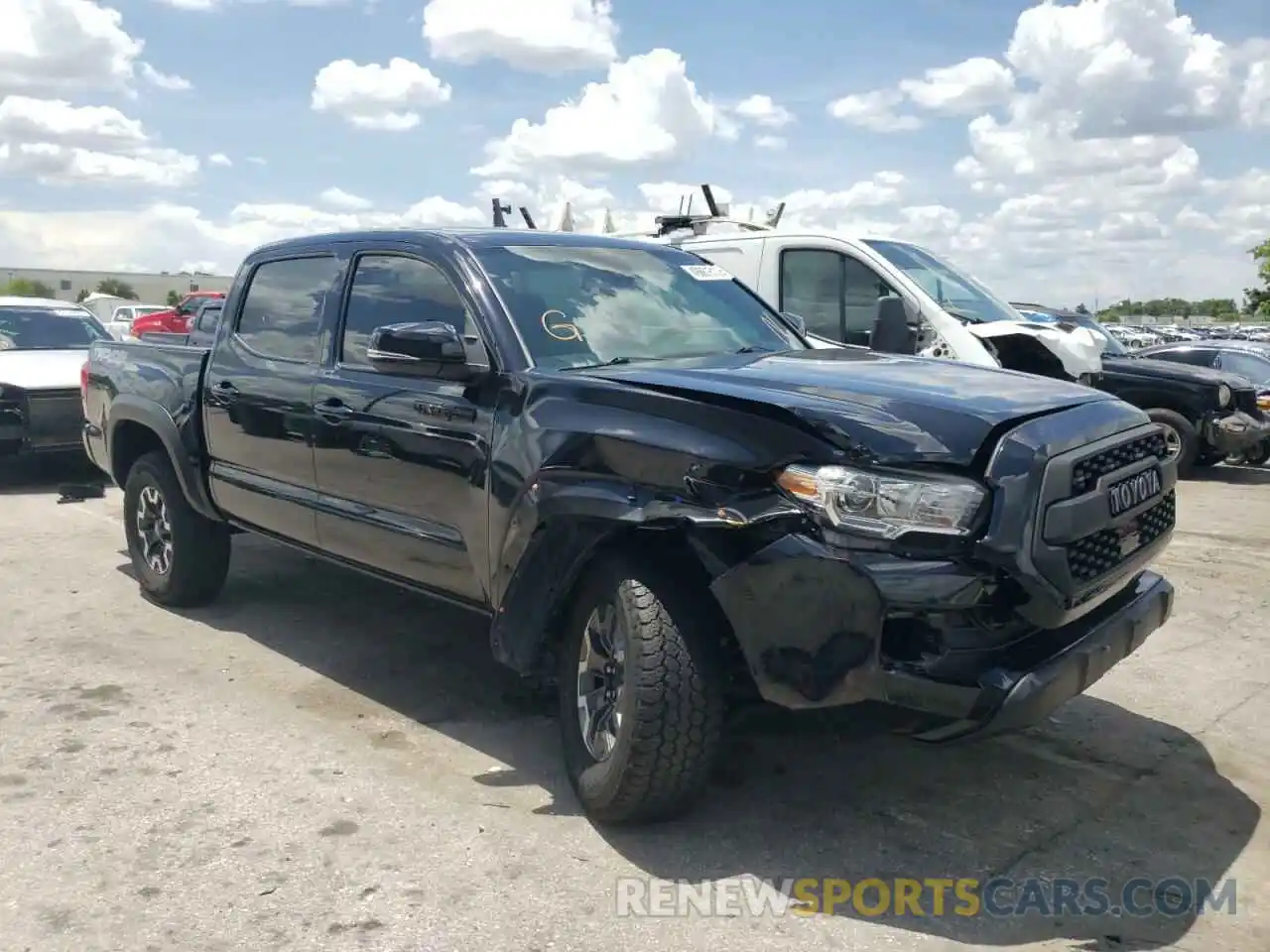 1 Photograph of a damaged car 3TMCZ5AN9KM281550 TOYOTA TACOMA 2019