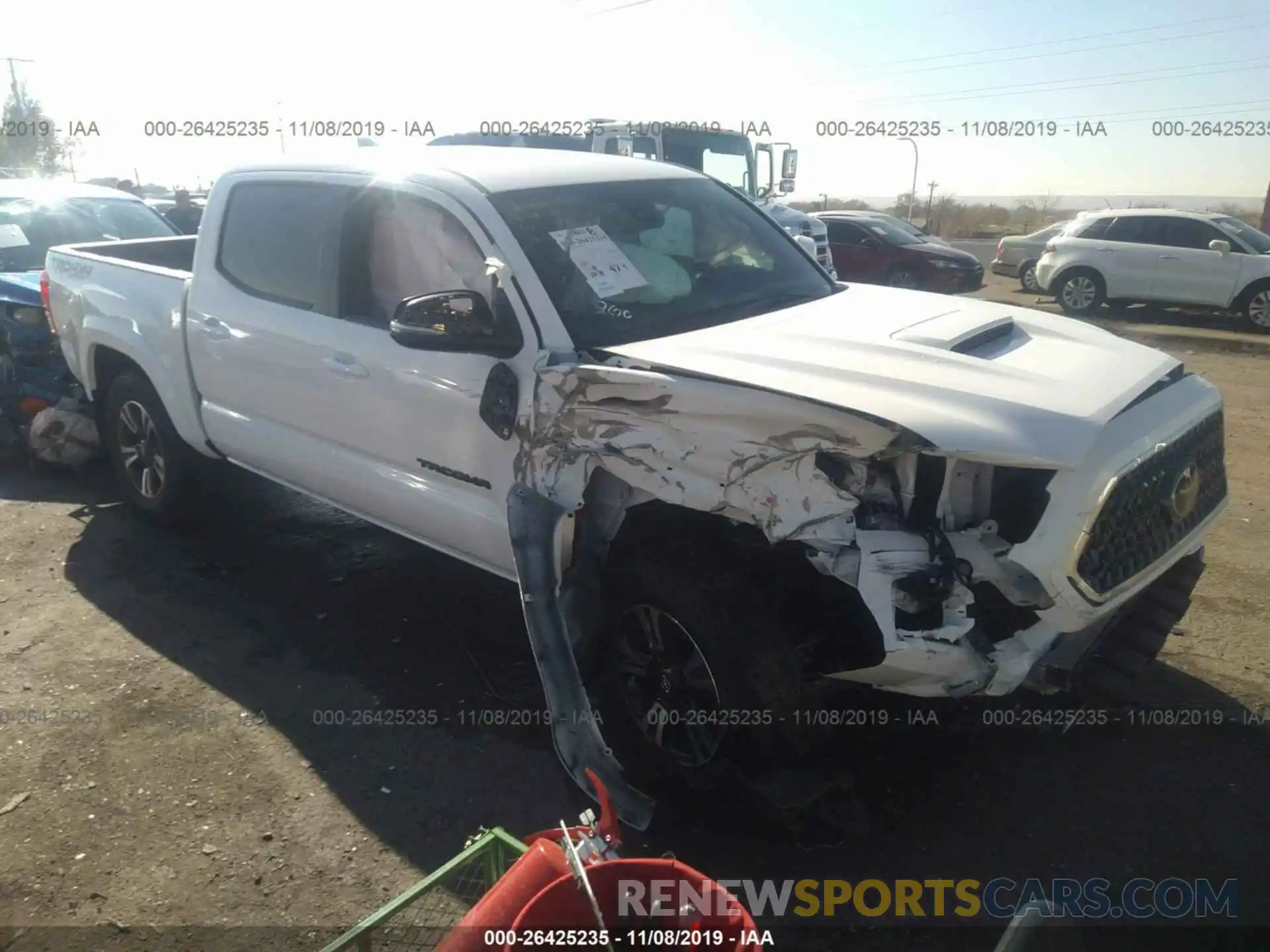 1 Photograph of a damaged car 3TMCZ5AN9KM287865 TOYOTA TACOMA 2019