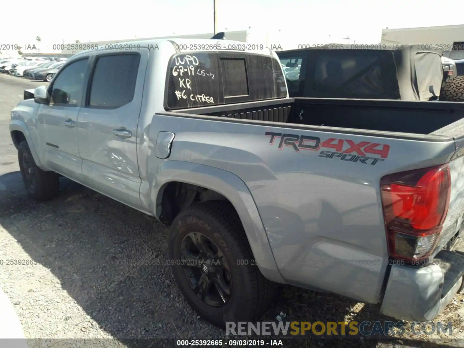 3 Photograph of a damaged car 3TMCZ5ANXKM194241 TOYOTA TACOMA 2019