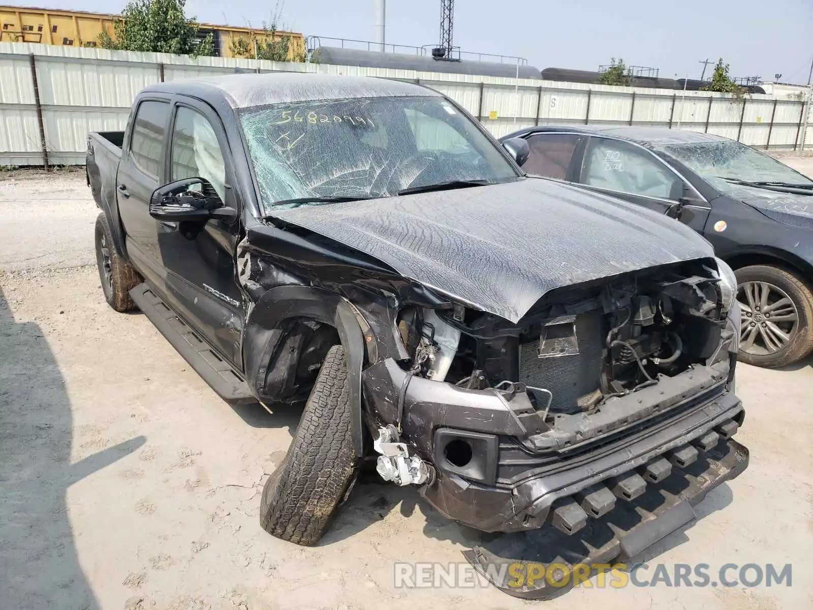 1 Photograph of a damaged car 3TMCZ5ANXKM195342 TOYOTA TACOMA 2019