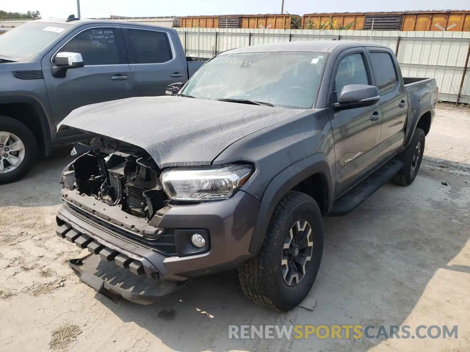 2 Photograph of a damaged car 3TMCZ5ANXKM195342 TOYOTA TACOMA 2019