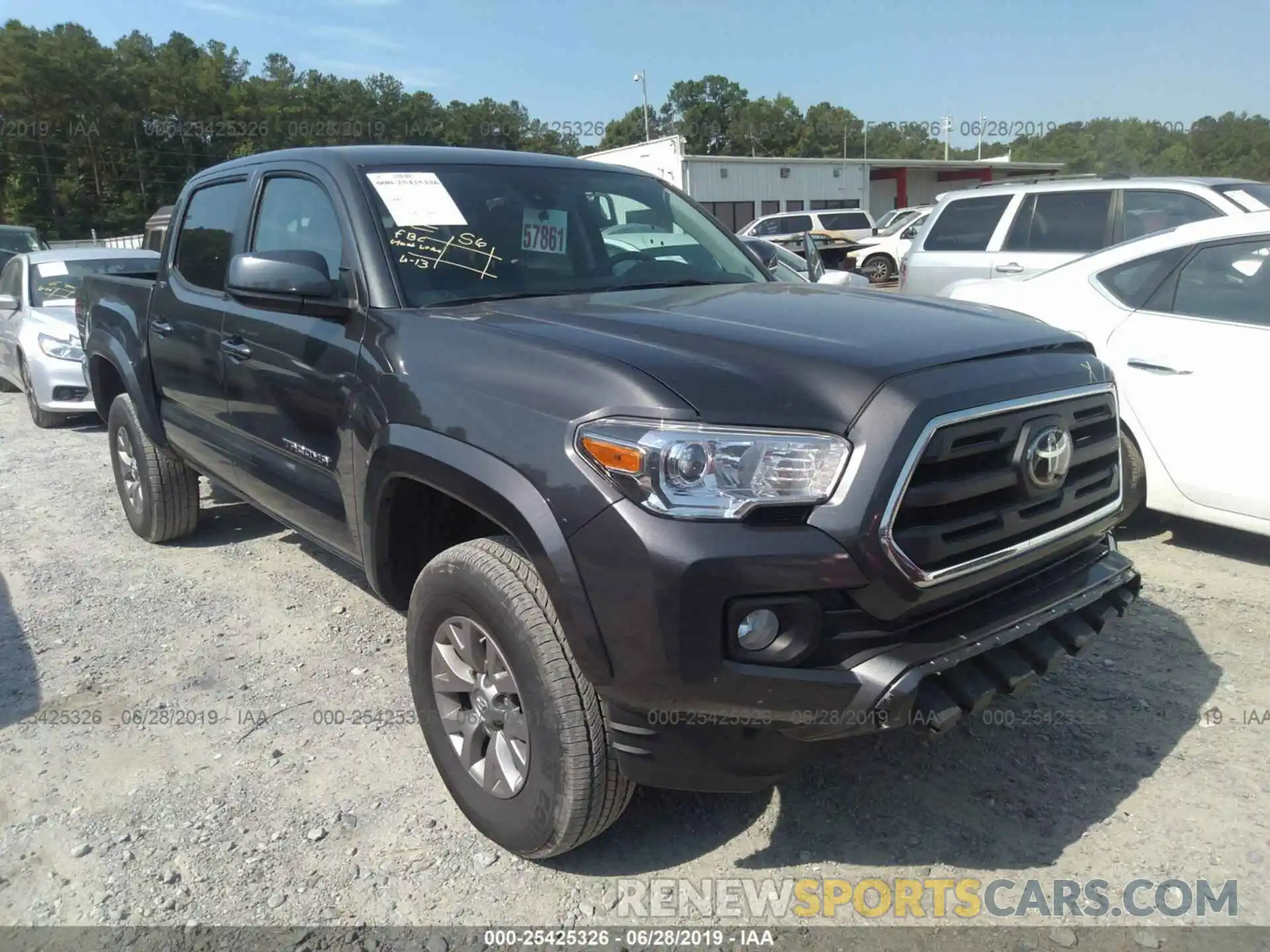 1 Photograph of a damaged car 3TMCZ5ANXKM195566 TOYOTA TACOMA 2019