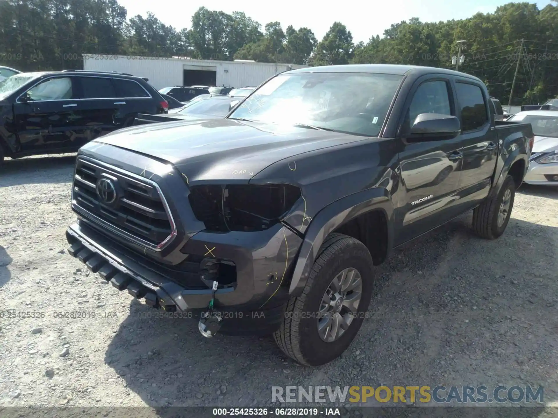 2 Photograph of a damaged car 3TMCZ5ANXKM195566 TOYOTA TACOMA 2019