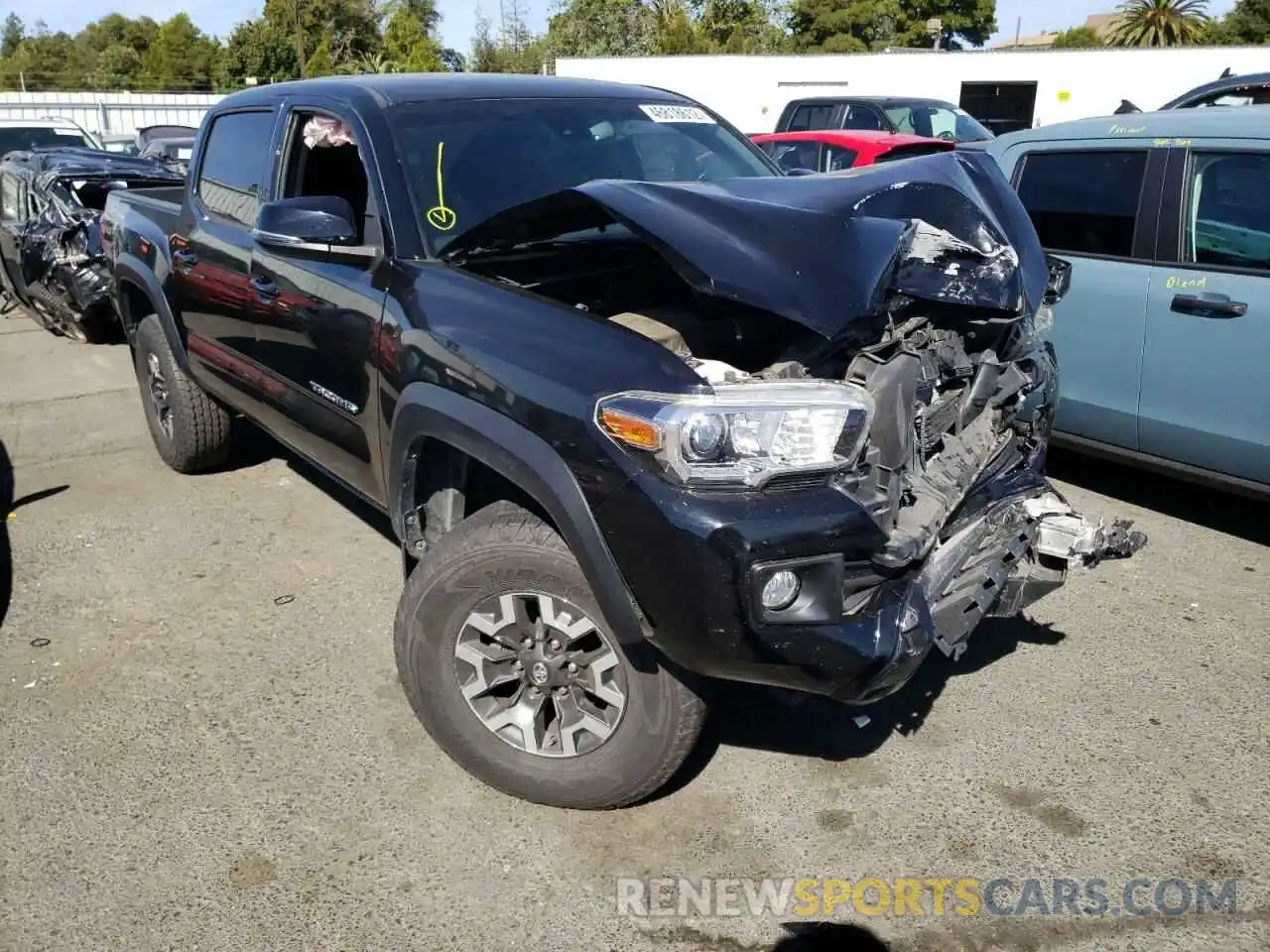 1 Photograph of a damaged car 3TMCZ5ANXKM201219 TOYOTA TACOMA 2019