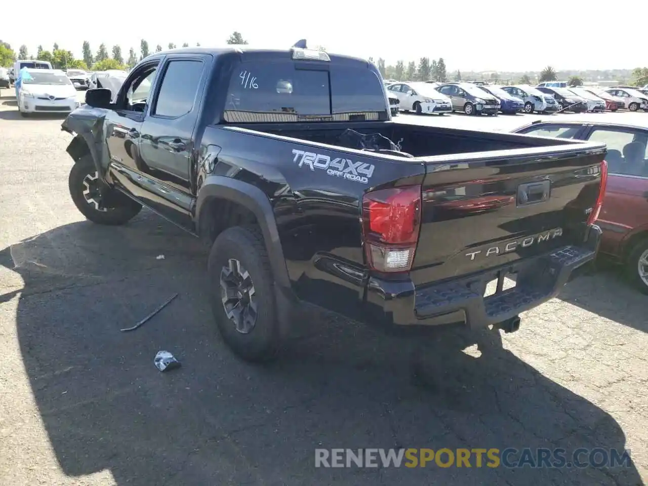 3 Photograph of a damaged car 3TMCZ5ANXKM201219 TOYOTA TACOMA 2019