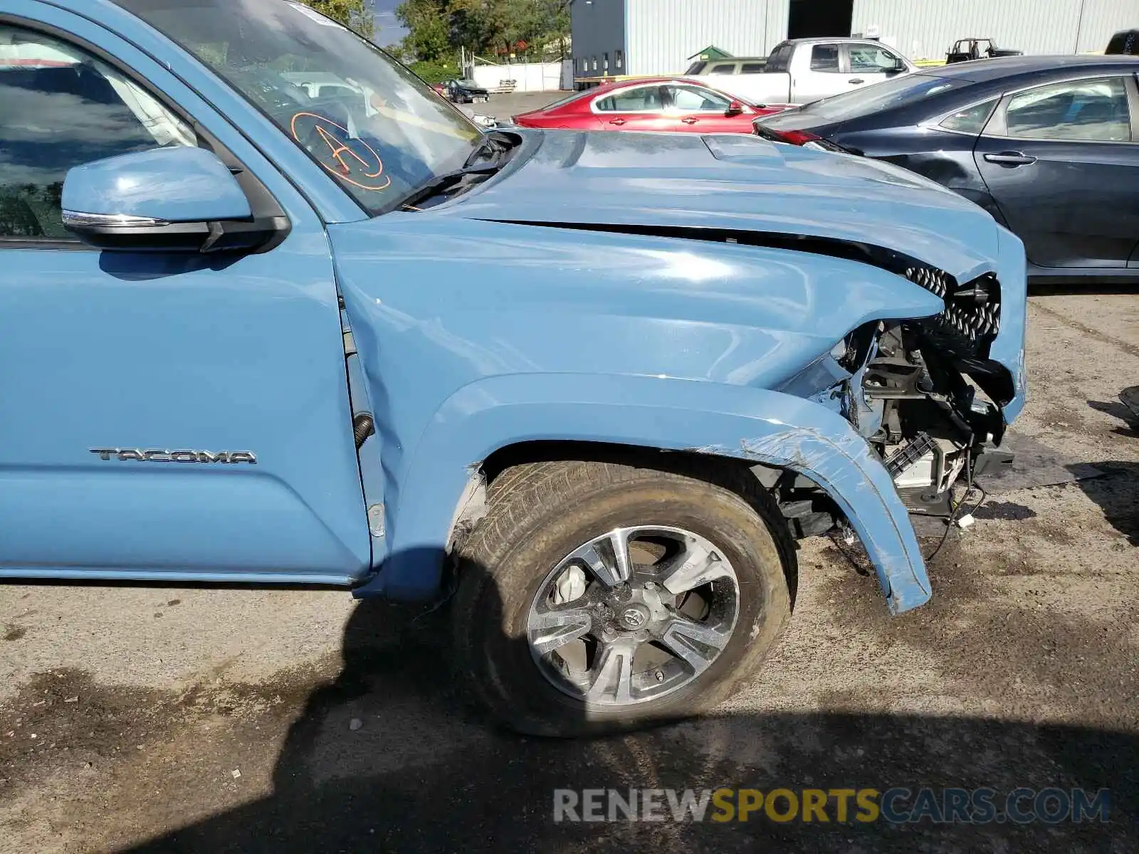 9 Photograph of a damaged car 3TMCZ5ANXKM202855 TOYOTA TACOMA 2019