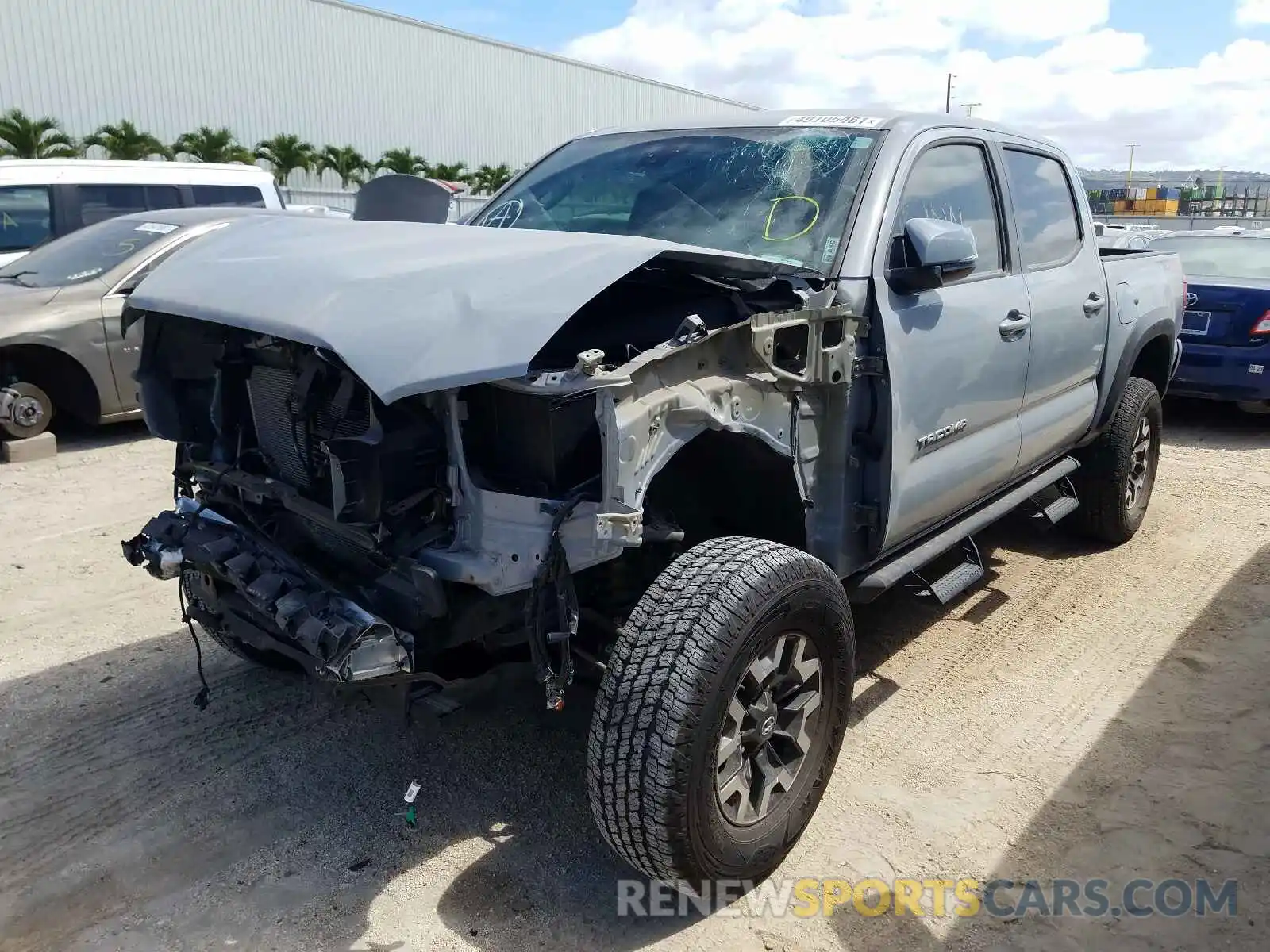 2 Photograph of a damaged car 3TMCZ5ANXKM208638 TOYOTA TACOMA 2019