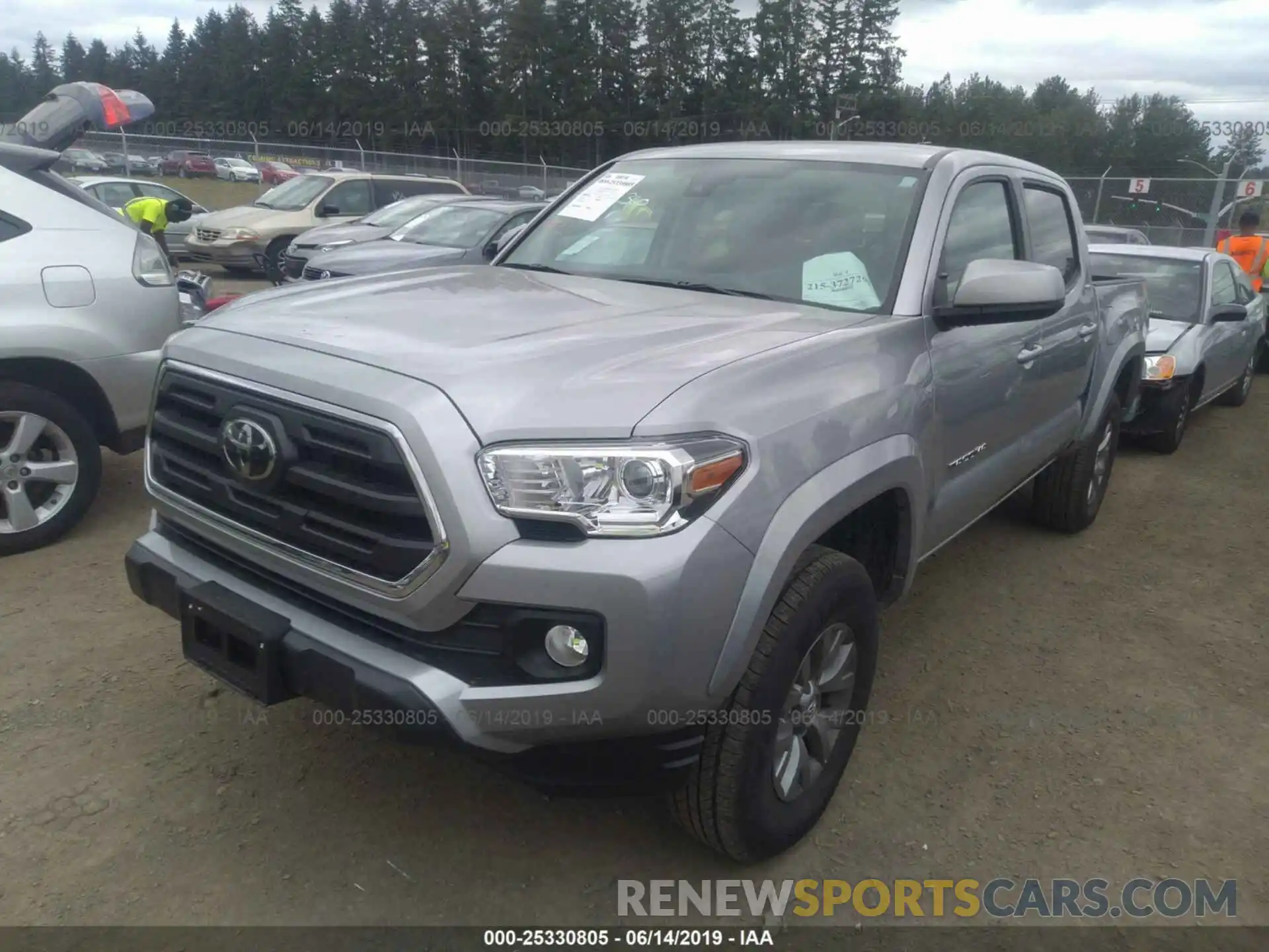 2 Photograph of a damaged car 3TMCZ5ANXKM213449 TOYOTA TACOMA 2019