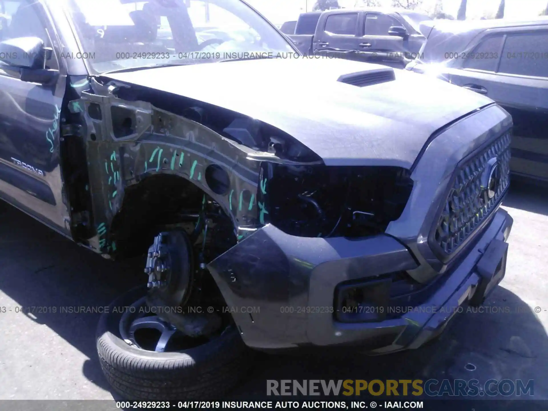 6 Photograph of a damaged car 3TMCZ5ANXKM213967 TOYOTA TACOMA 2019