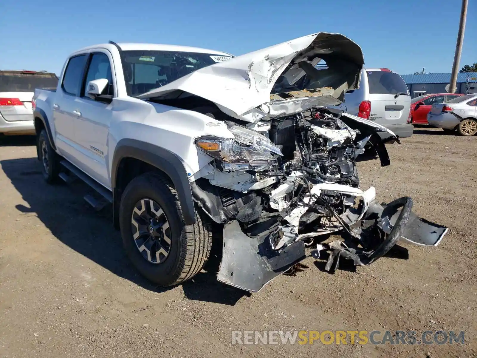 1 Photograph of a damaged car 3TMCZ5ANXKM217856 TOYOTA TACOMA 2019