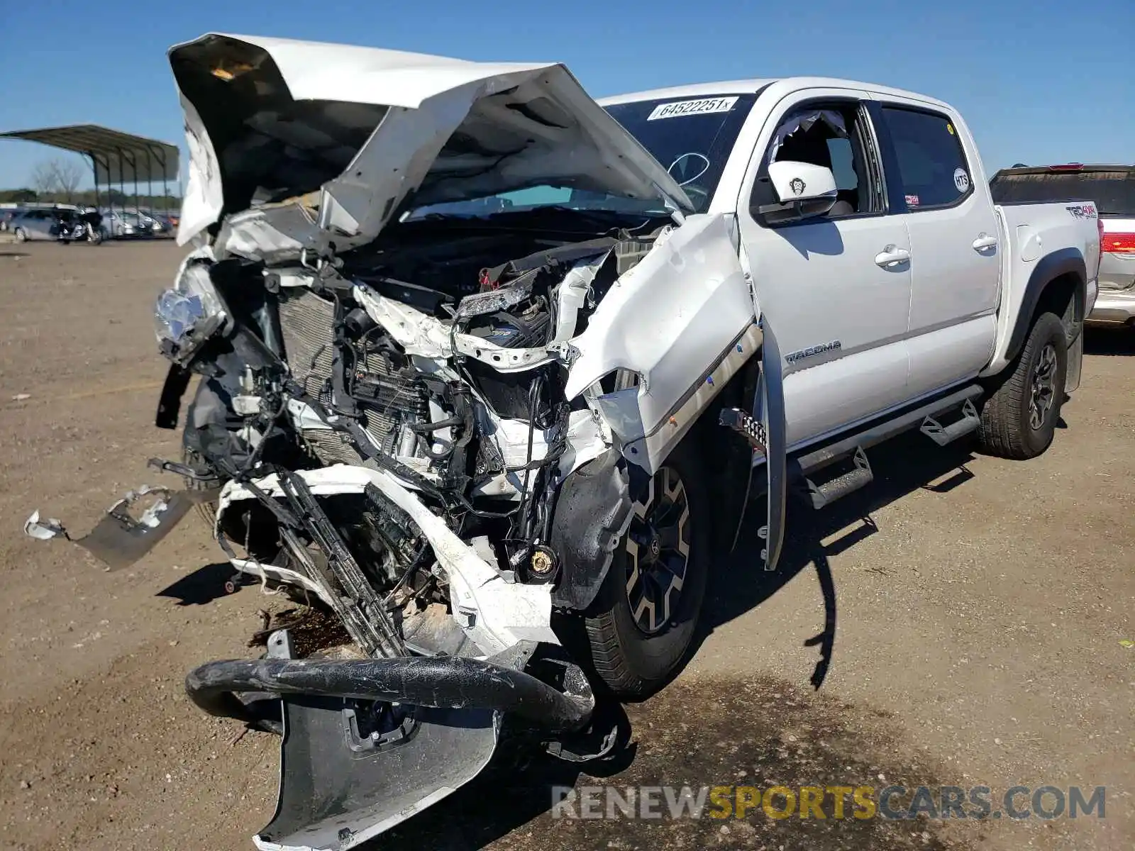 2 Photograph of a damaged car 3TMCZ5ANXKM217856 TOYOTA TACOMA 2019