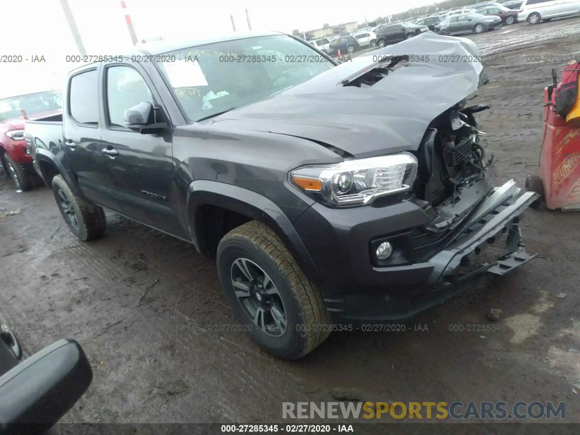 1 Photograph of a damaged car 3TMCZ5ANXKM219431 TOYOTA TACOMA 2019