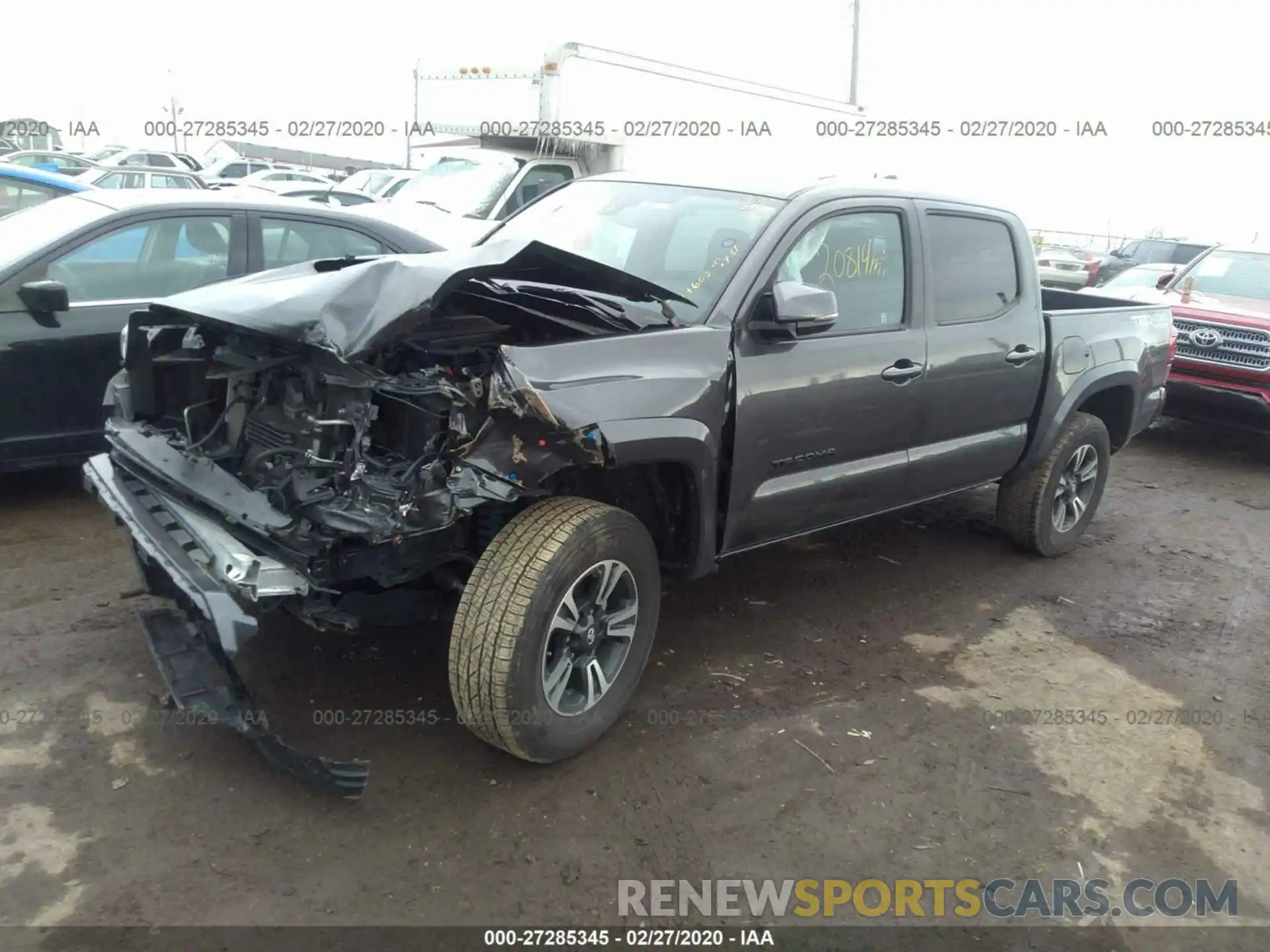 2 Photograph of a damaged car 3TMCZ5ANXKM219431 TOYOTA TACOMA 2019