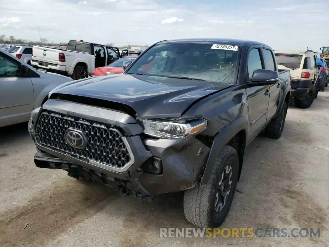 2 Photograph of a damaged car 3TMCZ5ANXKM219543 TOYOTA TACOMA 2019