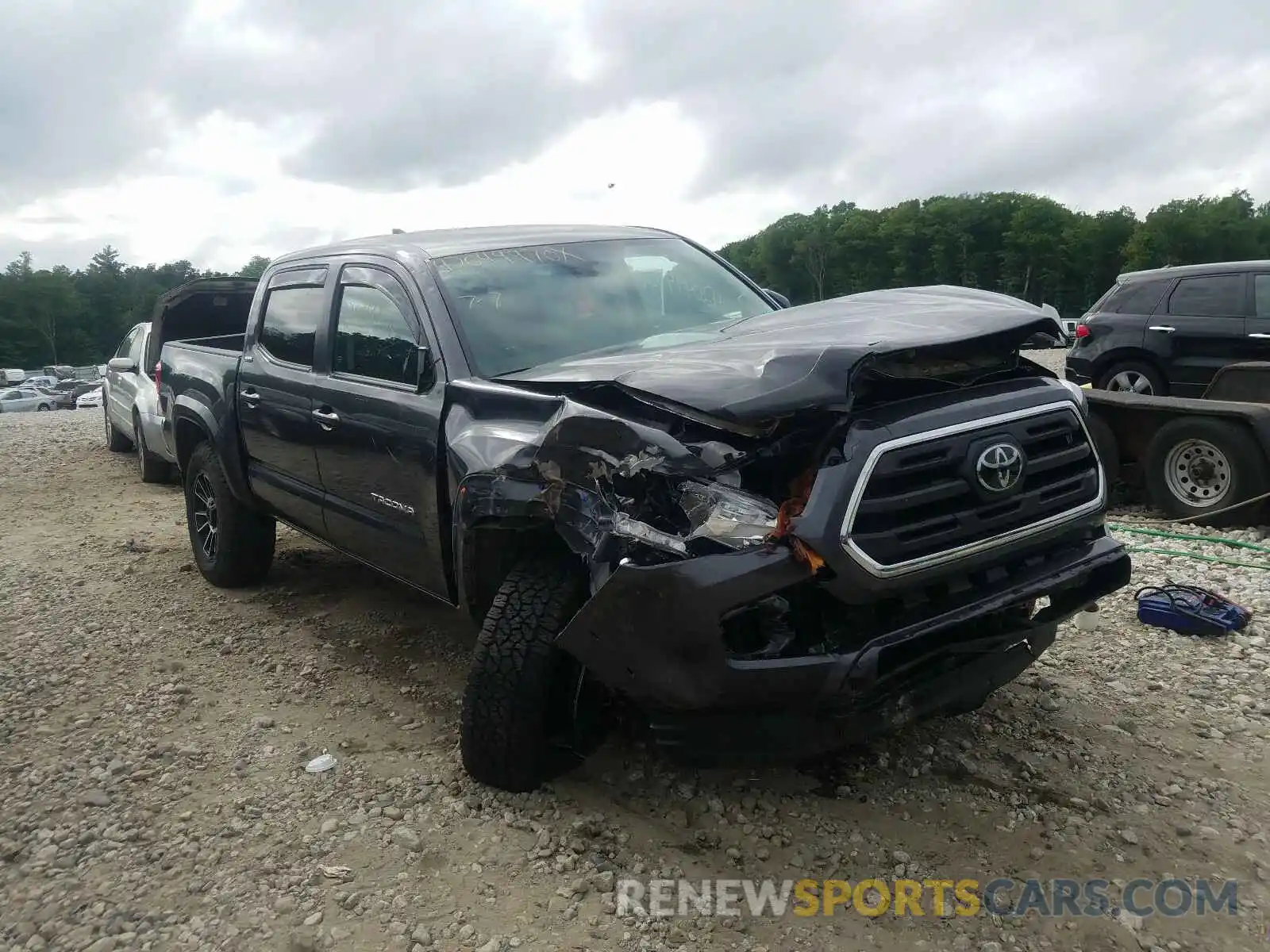 1 Photograph of a damaged car 3TMCZ5ANXKM219767 TOYOTA TACOMA 2019