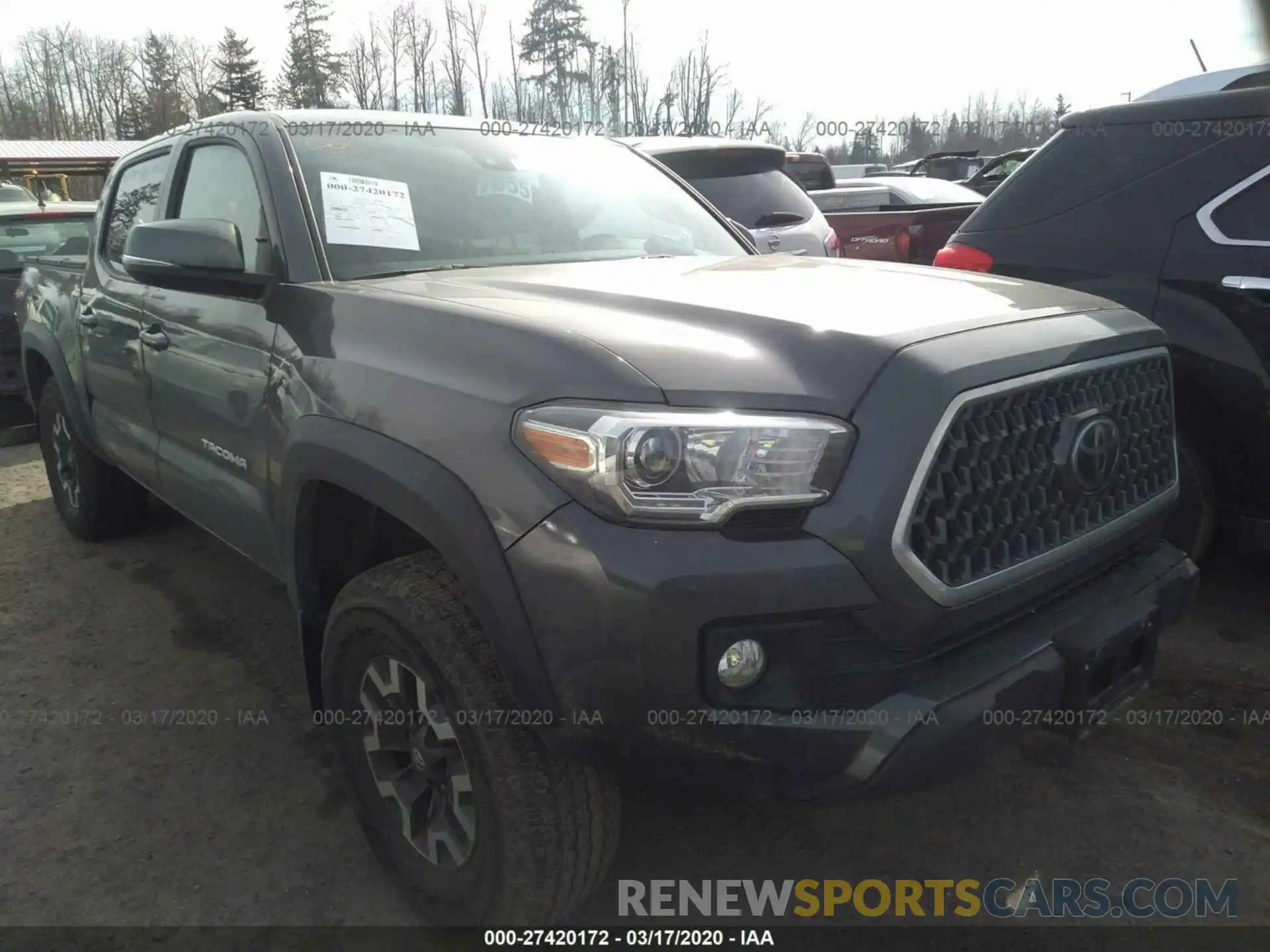 1 Photograph of a damaged car 3TMCZ5ANXKM223172 TOYOTA TACOMA 2019