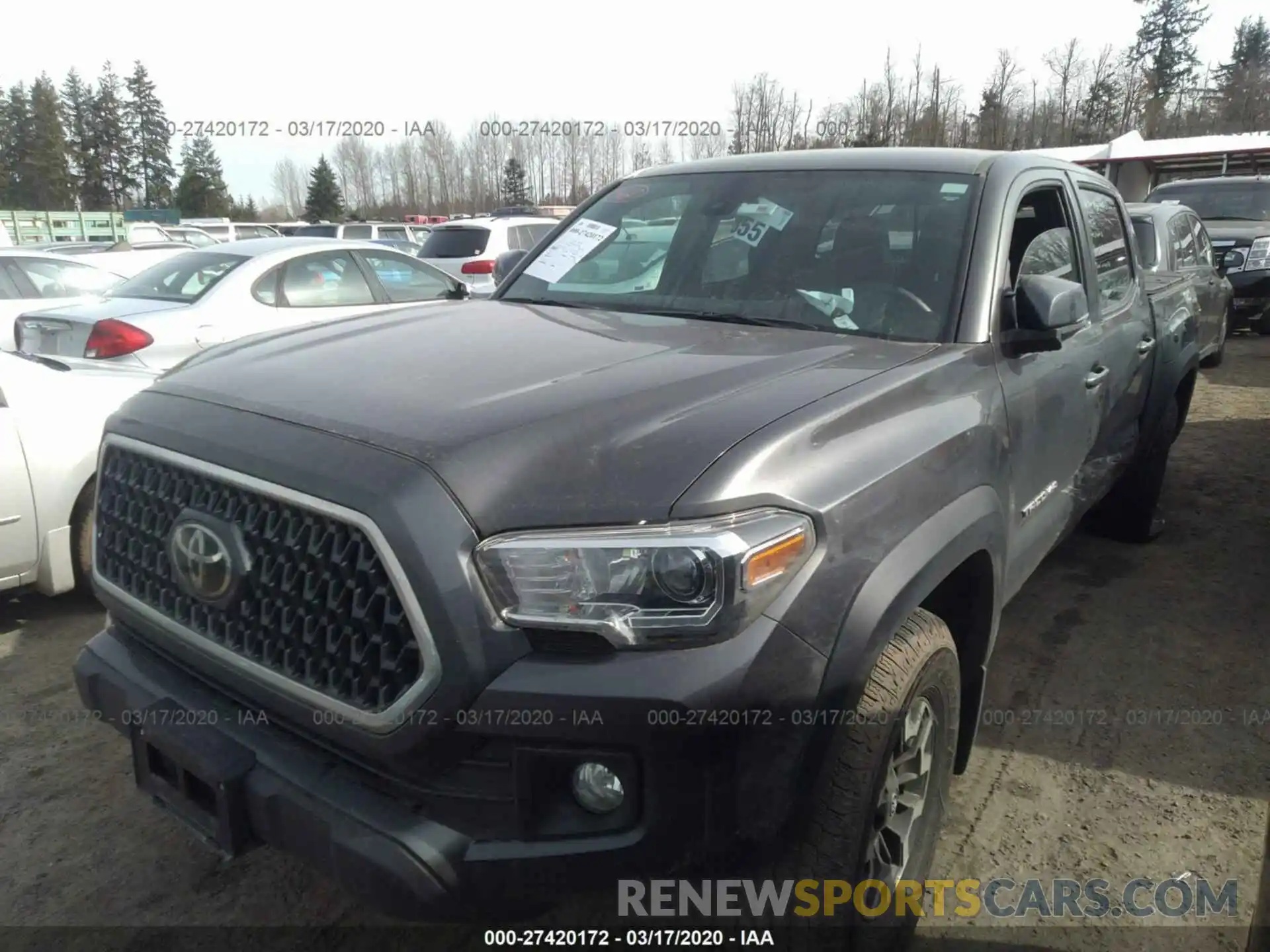 2 Photograph of a damaged car 3TMCZ5ANXKM223172 TOYOTA TACOMA 2019