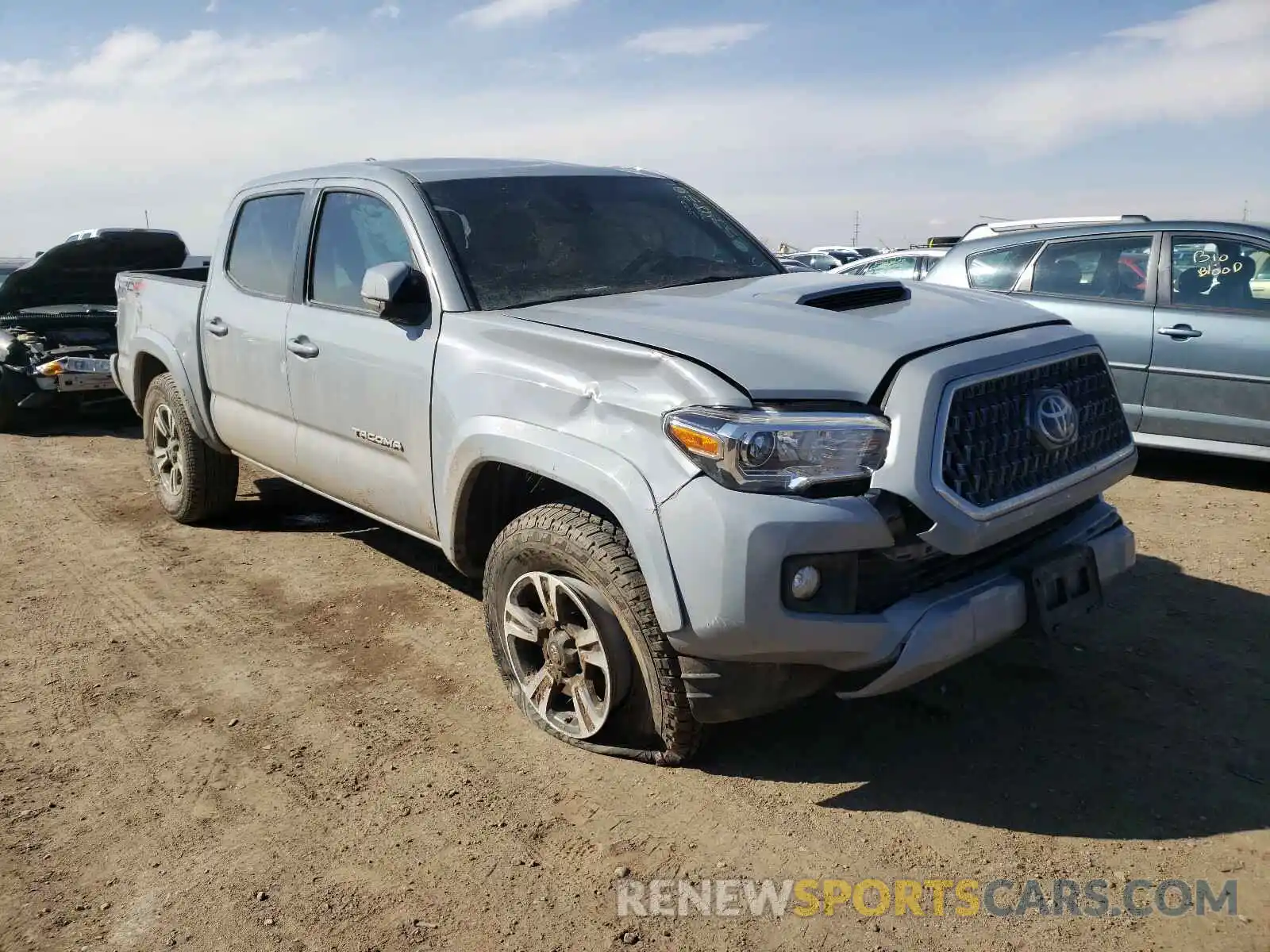 1 Photograph of a damaged car 3TMCZ5ANXKM223883 TOYOTA TACOMA 2019