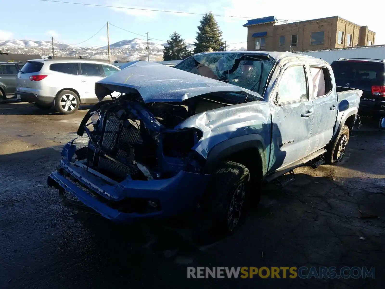 2 Photograph of a damaged car 3TMCZ5ANXKM225150 TOYOTA TACOMA 2019