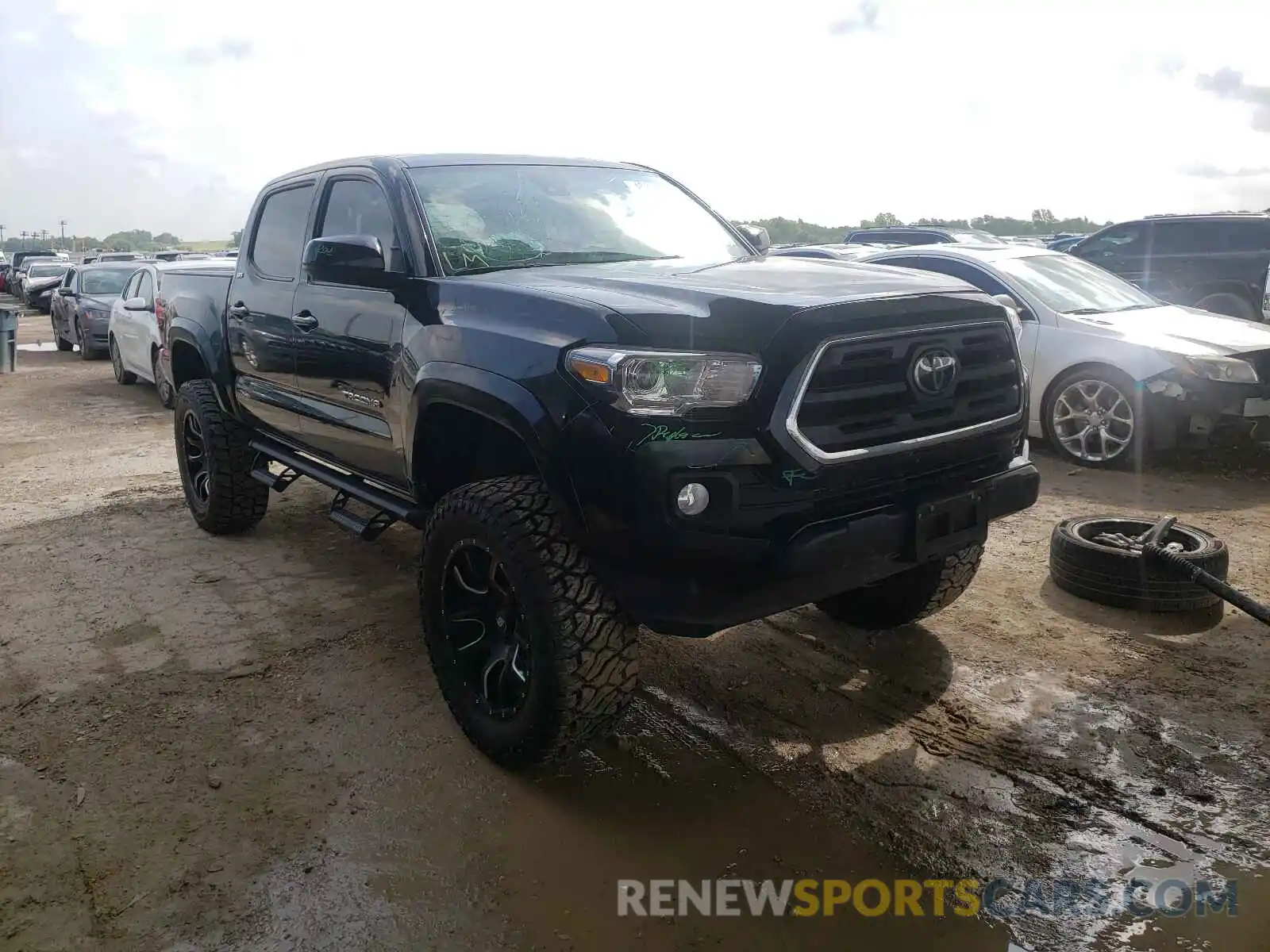 1 Photograph of a damaged car 3TMCZ5ANXKM225651 TOYOTA TACOMA 2019