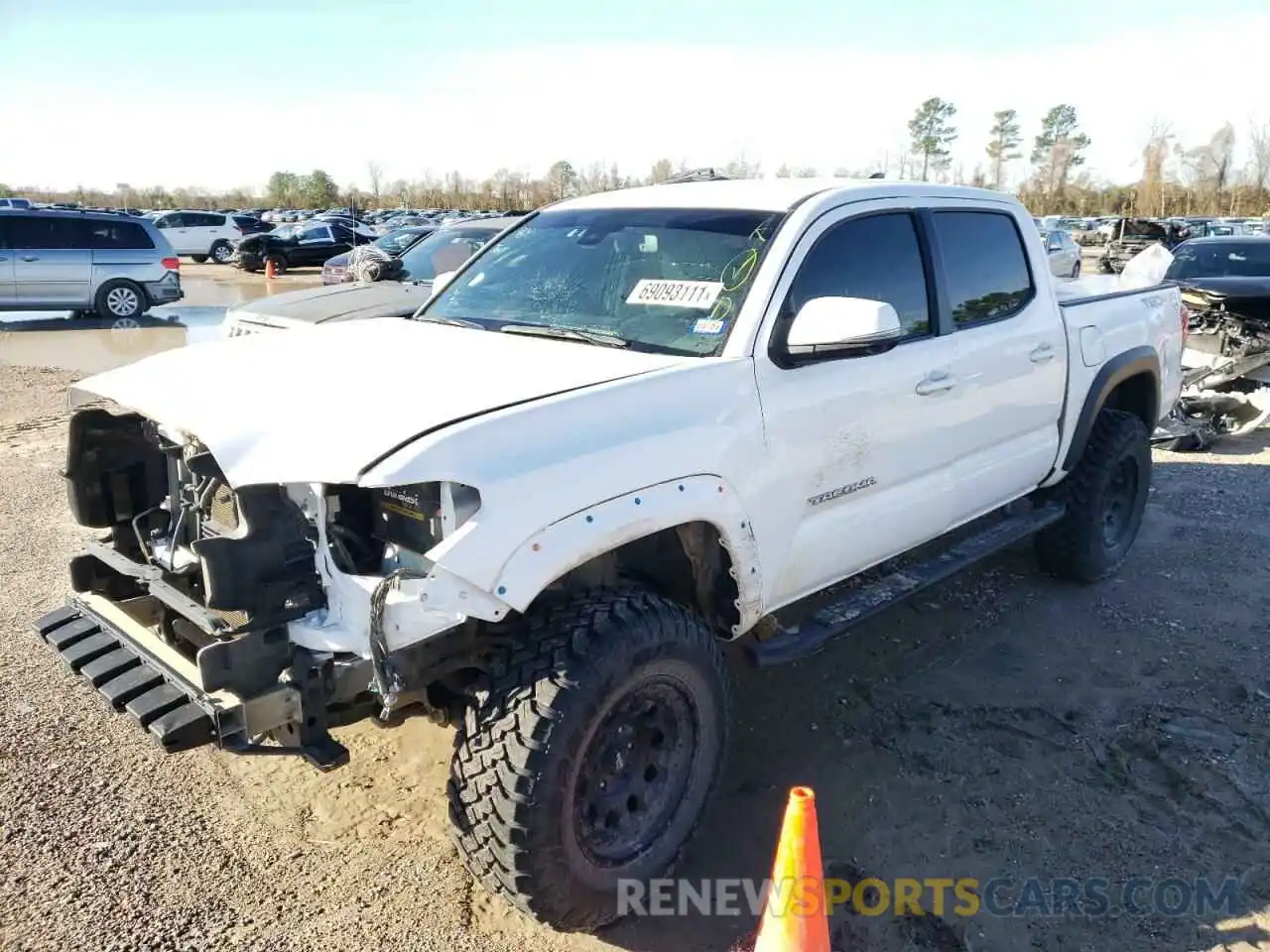 2 Photograph of a damaged car 3TMCZ5ANXKM226699 TOYOTA TACOMA 2019