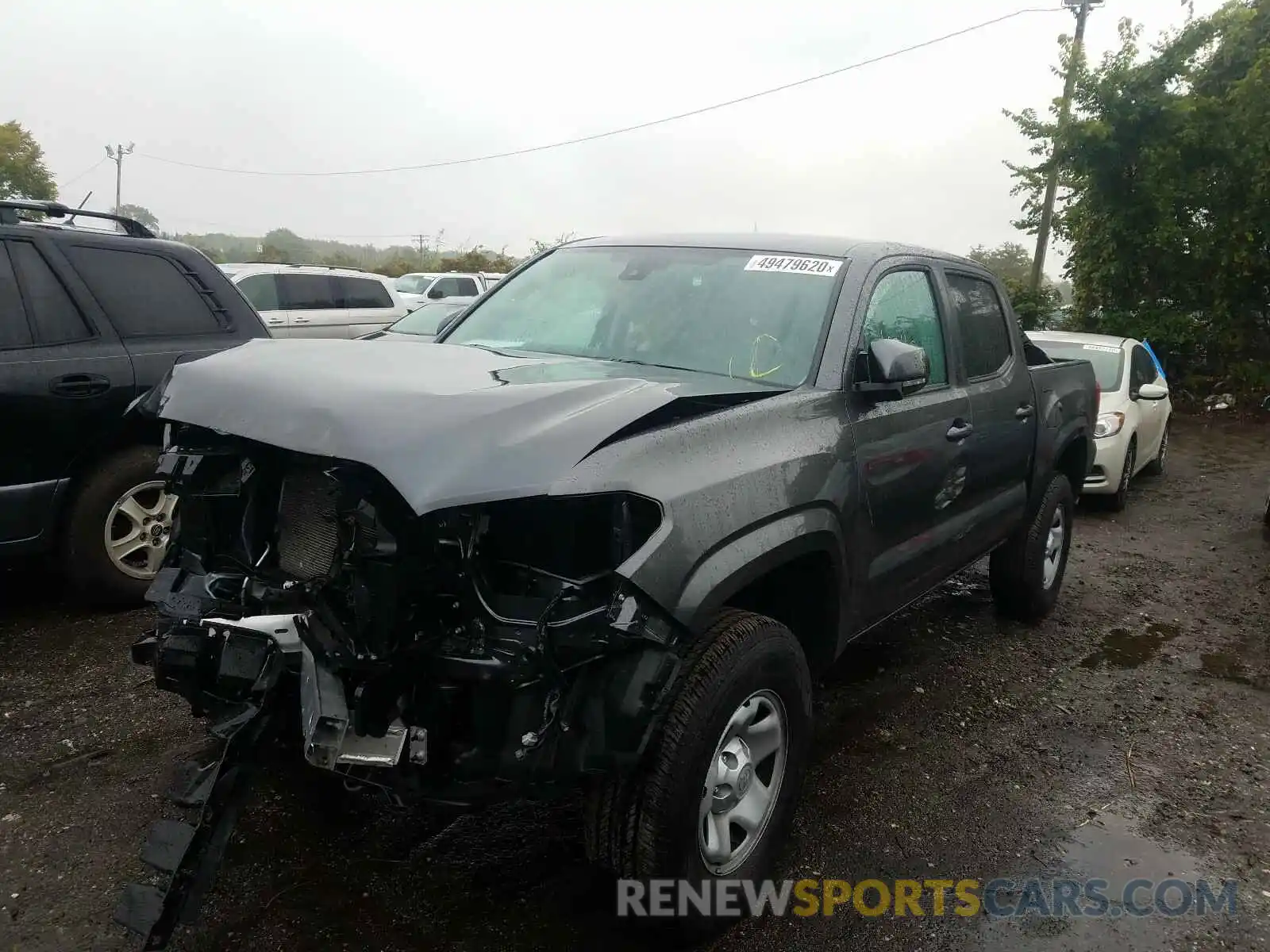 2 Photograph of a damaged car 3TMCZ5ANXKM238433 TOYOTA TACOMA 2019